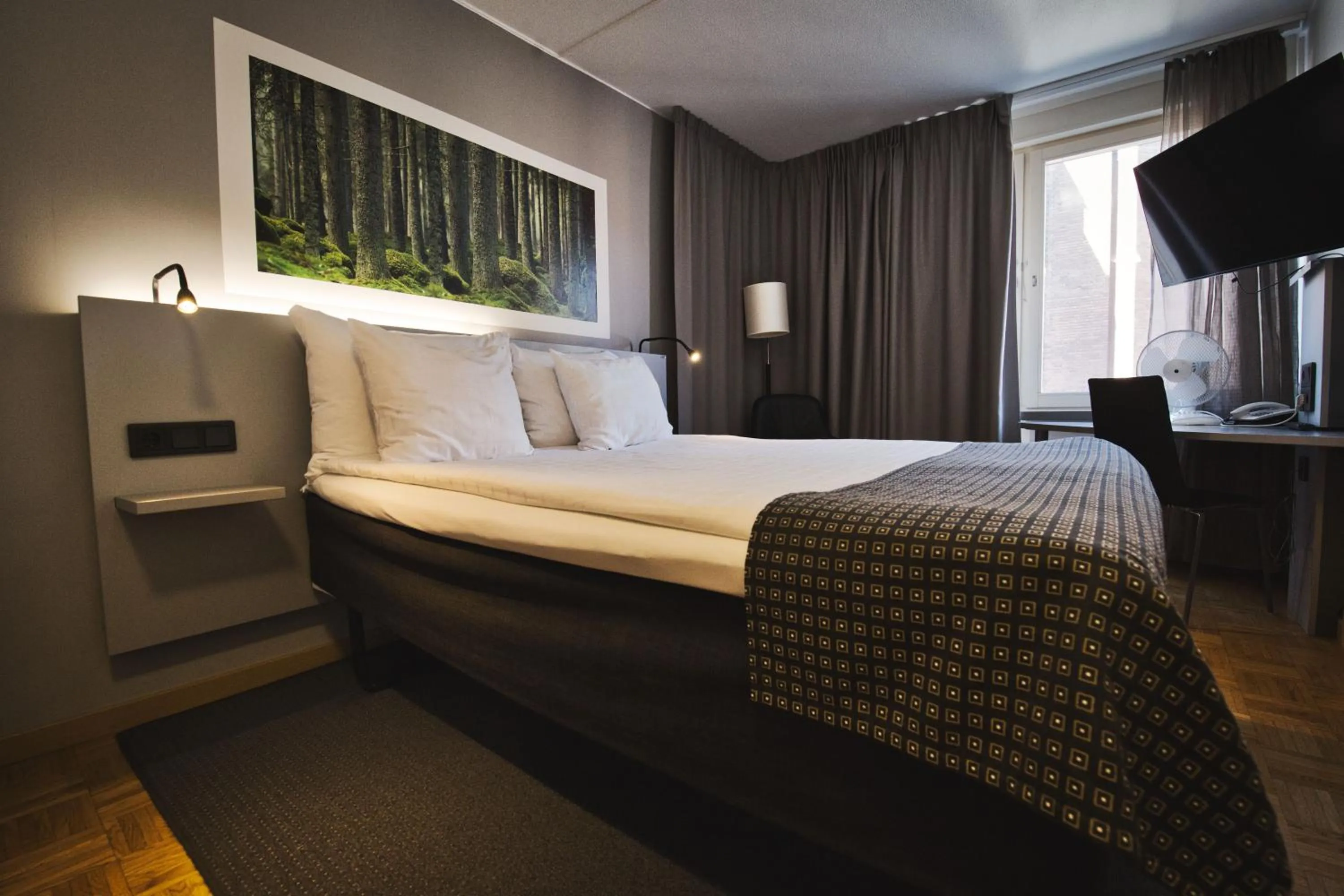 Bed in Hotel Birger Jarl