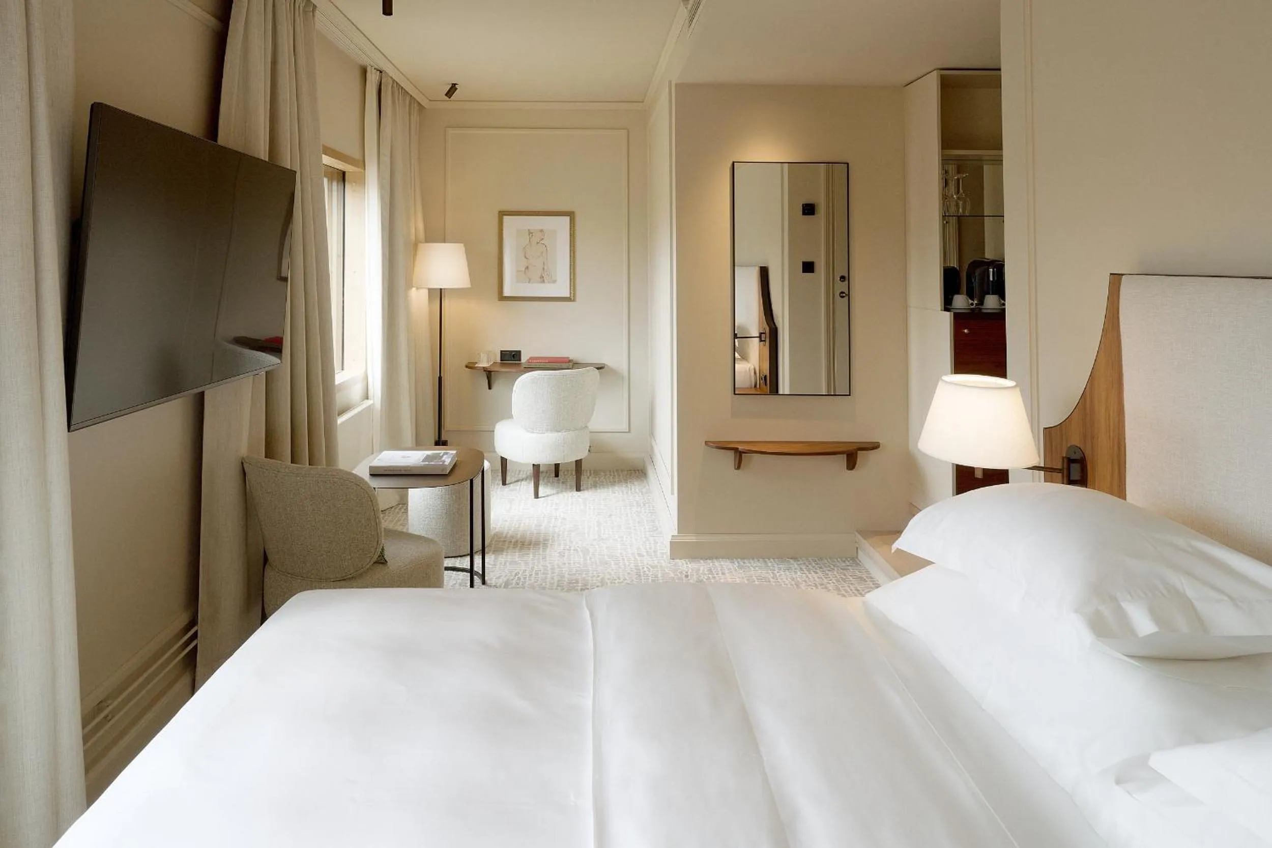 Bedroom, Bed in Hotel Tegnerlunden