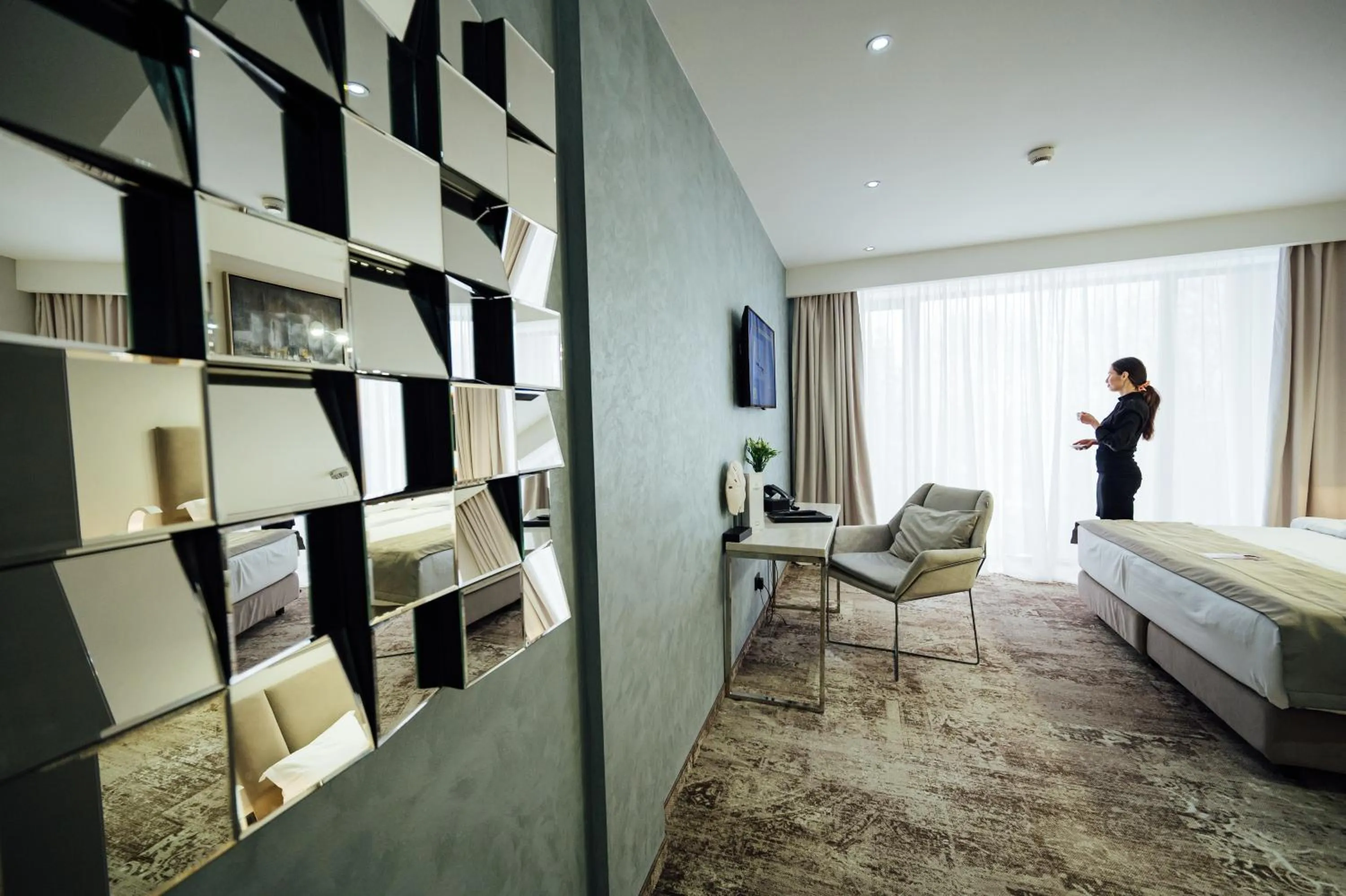 Bed in Fabesca Boutique Hotel & SPA