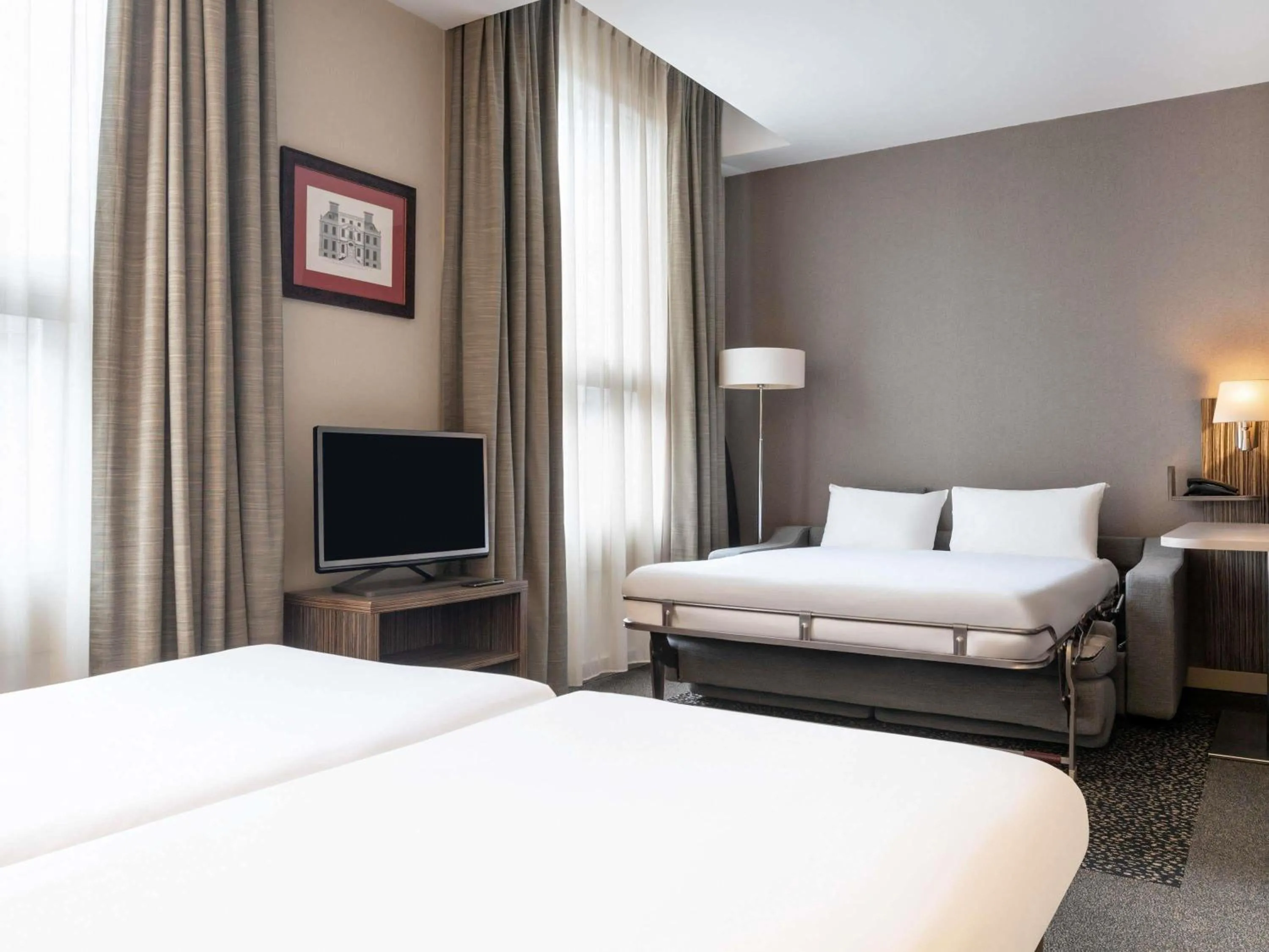 Bedroom, Bed in Aparthotel Adagio La Défense Esplanade