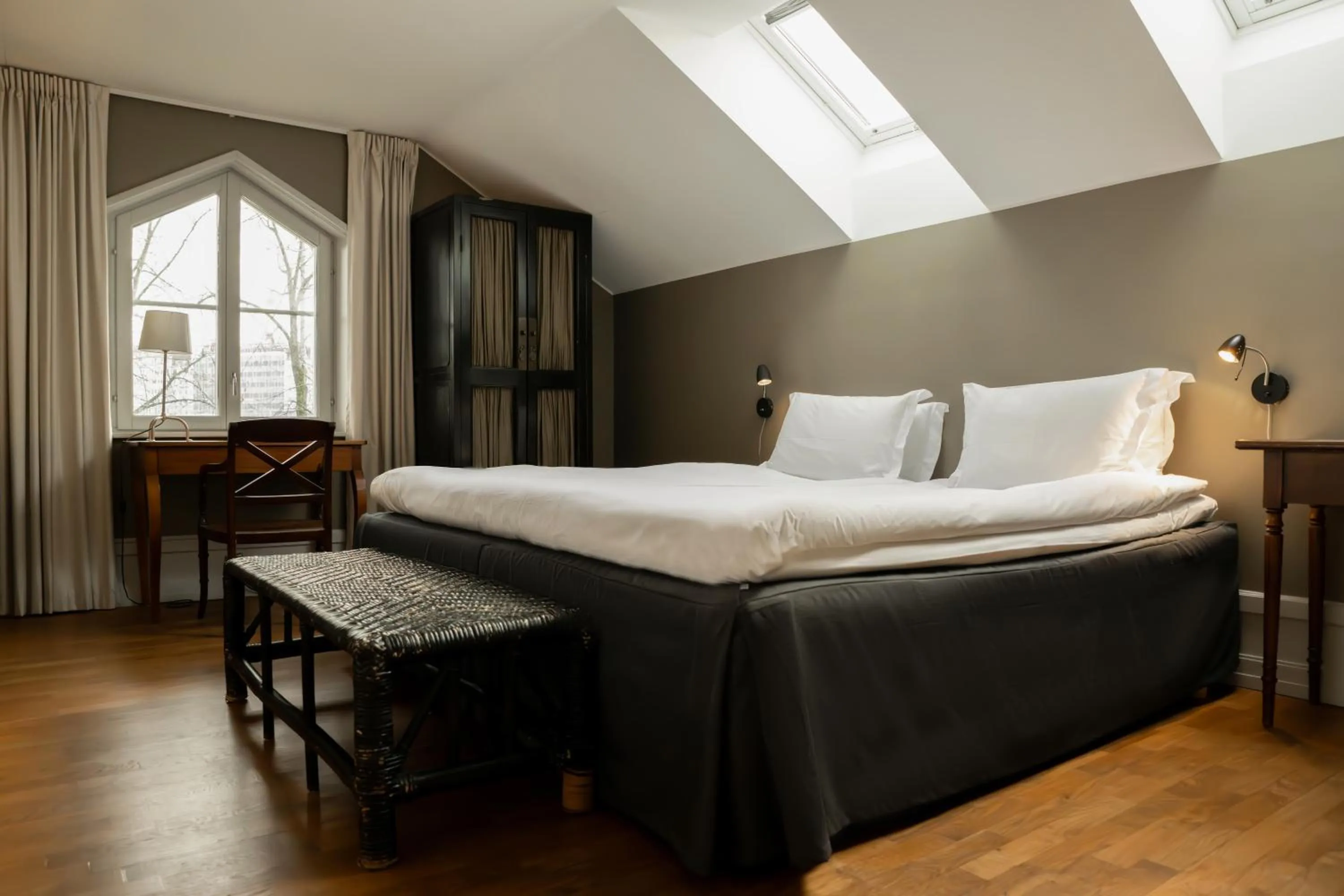 Bed in Stallmästaregården Hotel, Stockholm, a Member of Design Hotels