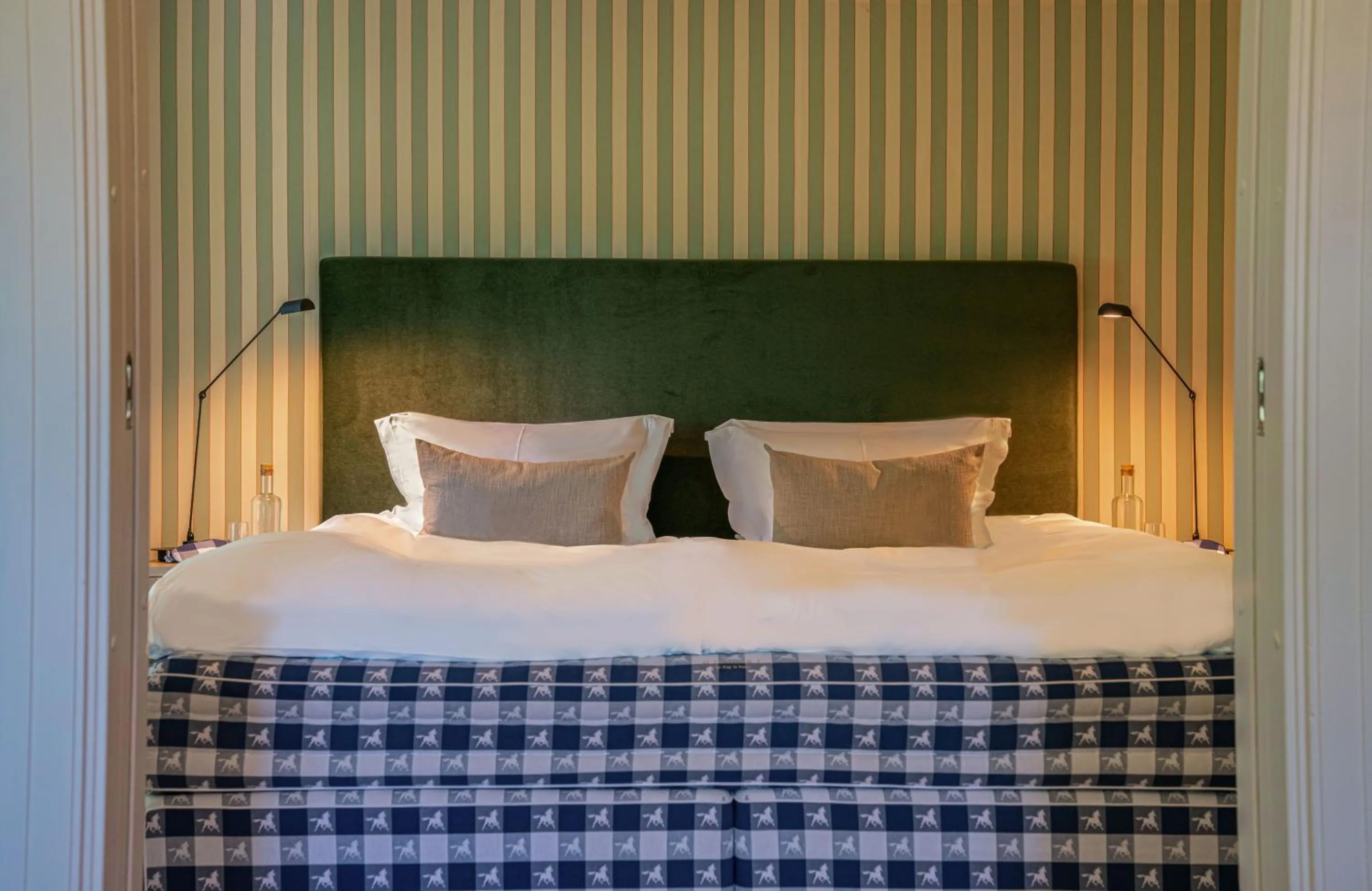 Bed in Stallmästaregården Hotel, Stockholm, a Member of Design Hotels