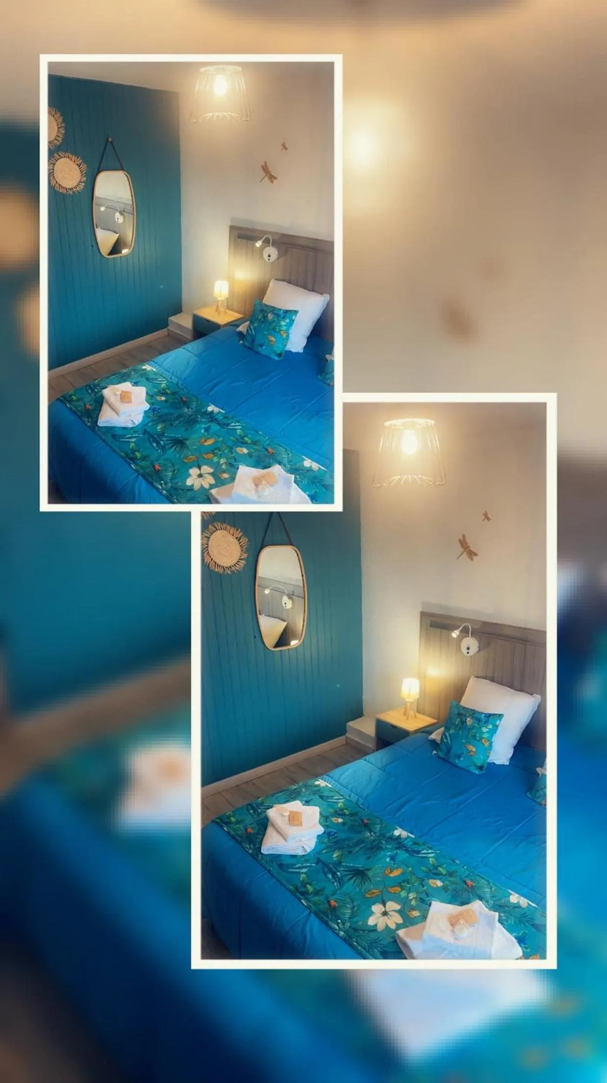 Bed in Hotel Alcyon