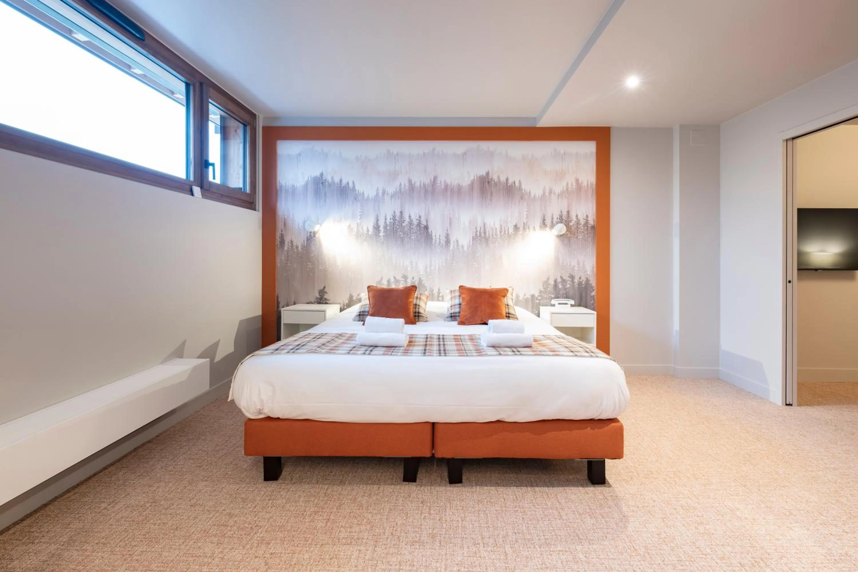 Bed in Hotel Le Bois Joli