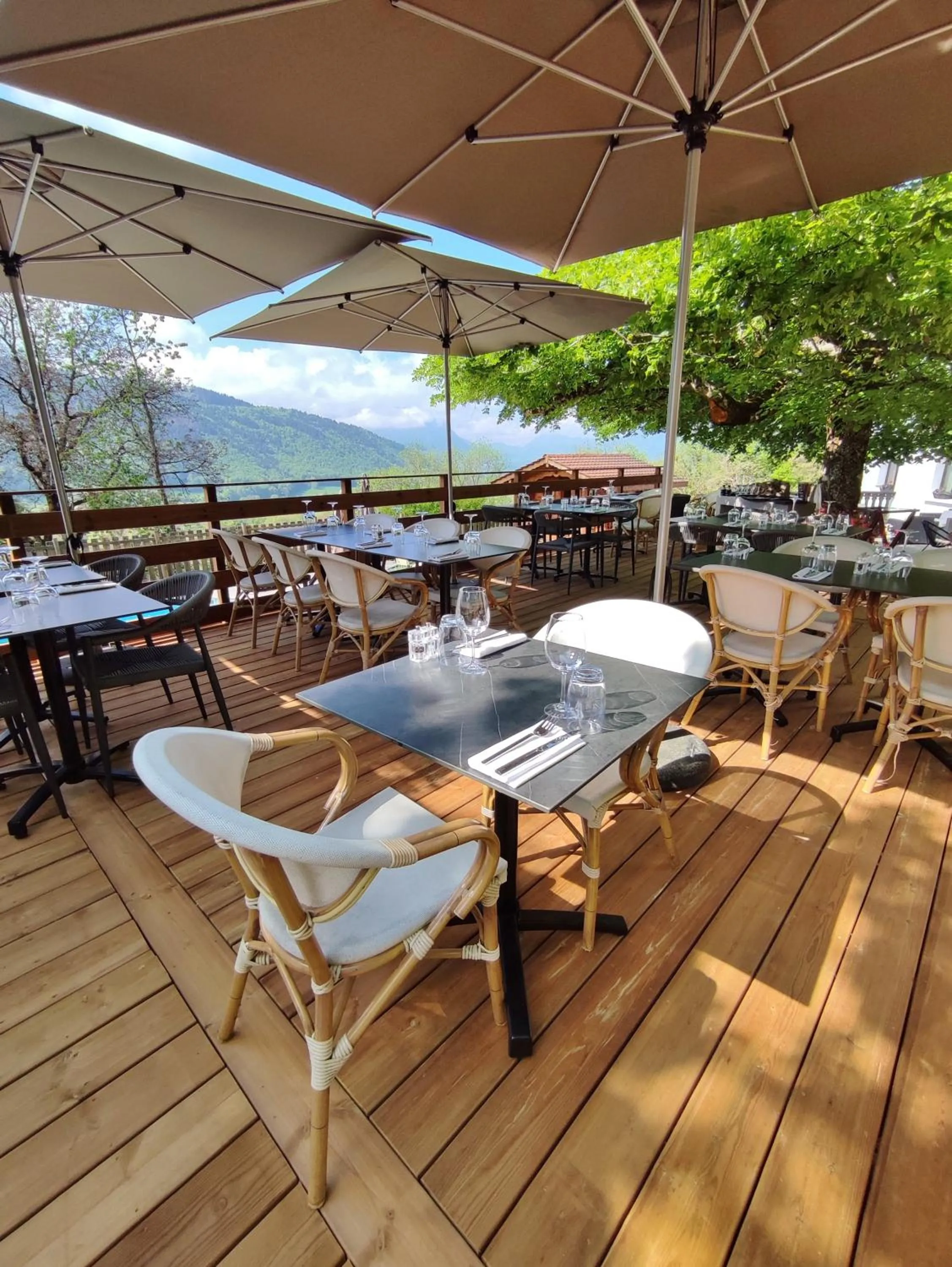 Balcony/Terrace in Hotel Le Bois Joli