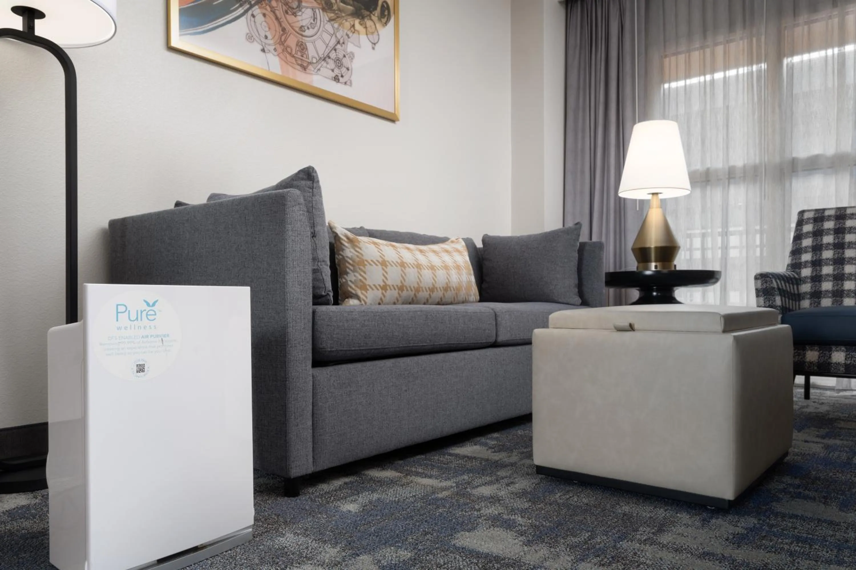 Living room in Embassy Suites by Hilton Charlotte Concord Golf Resort & Spa