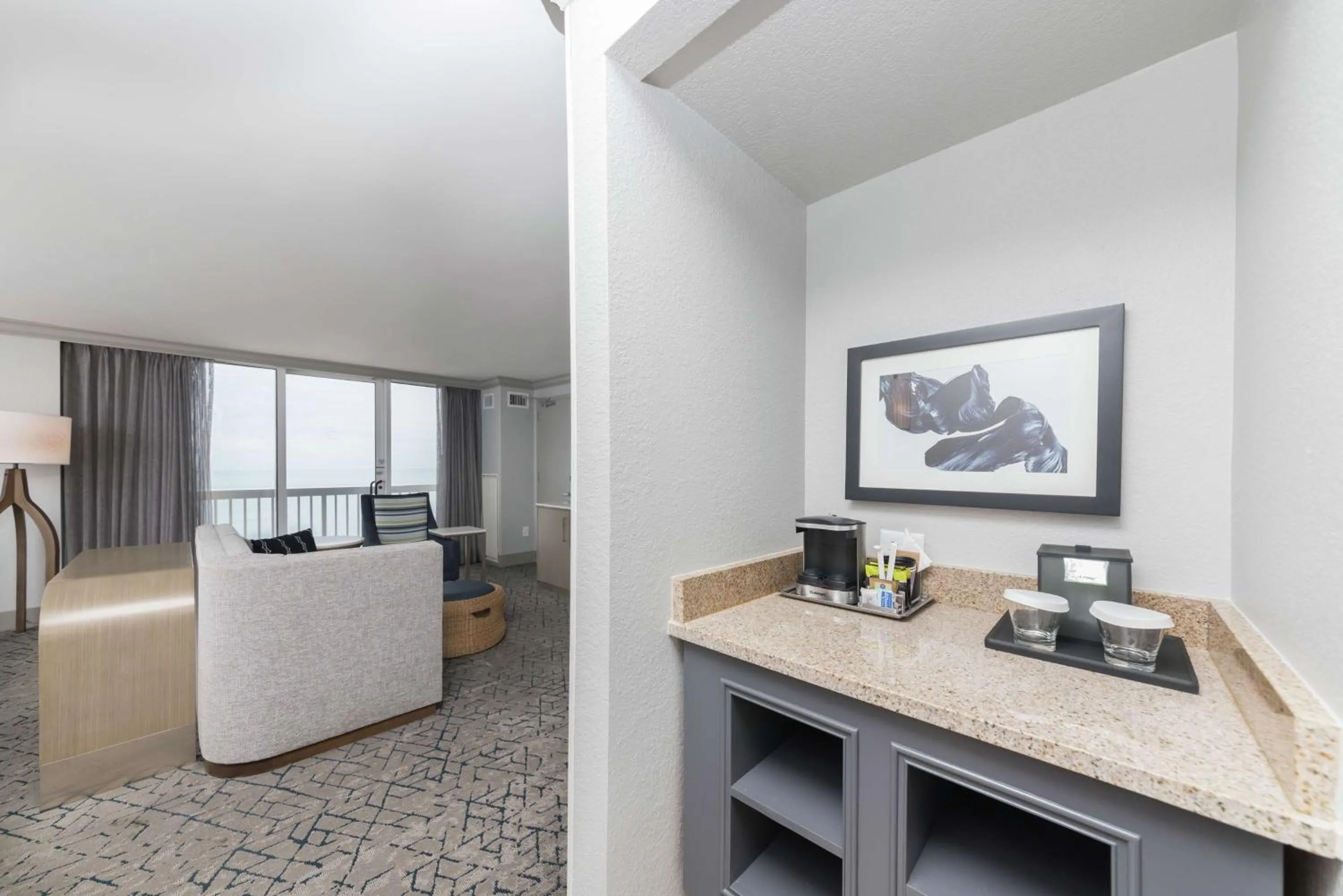 Bed in Hilton Melbourne Beach Oceanfront