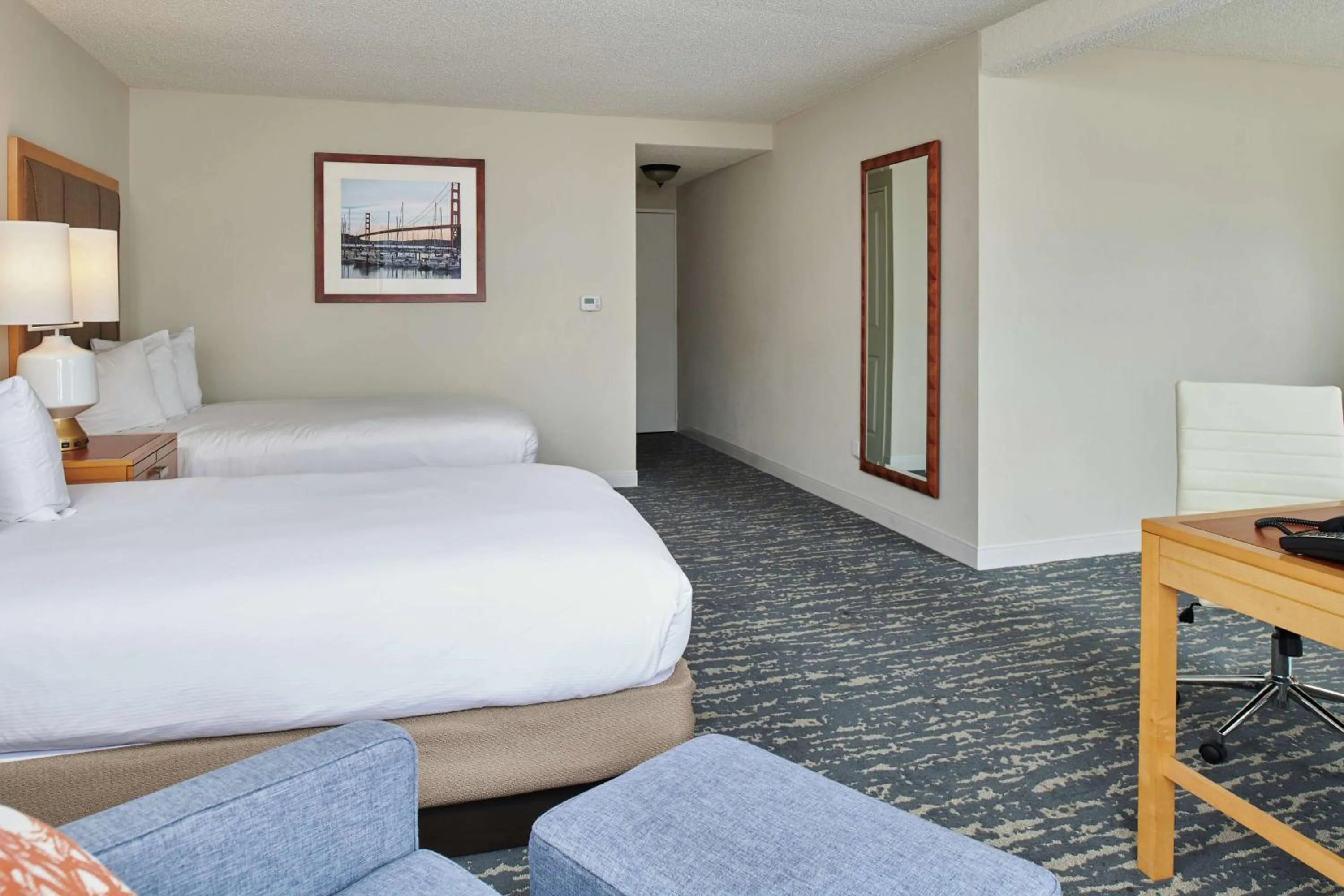 Bed in DoubleTree by Hilton Hotel Berkeley Marina