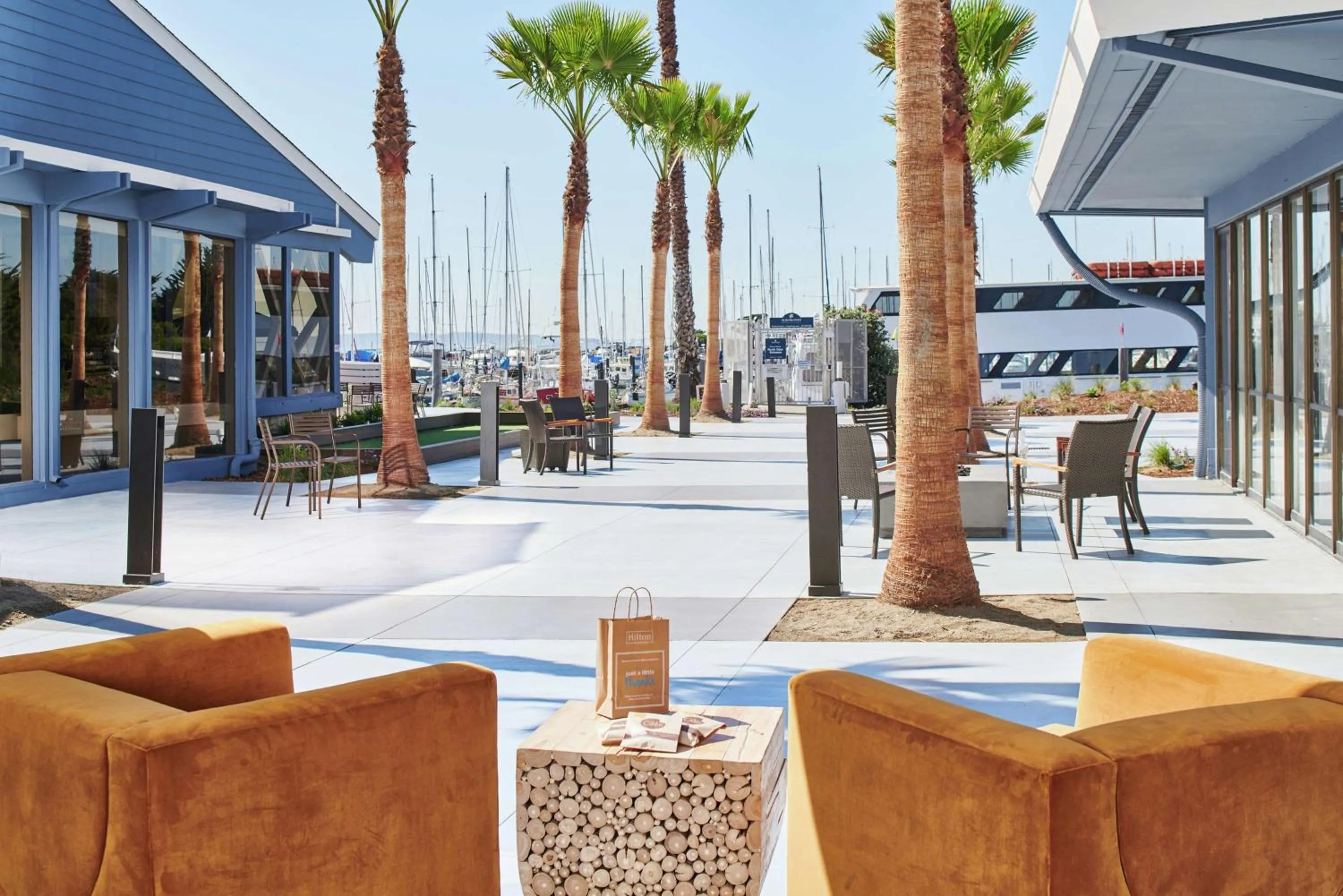 Patio in DoubleTree by Hilton Hotel Berkeley Marina