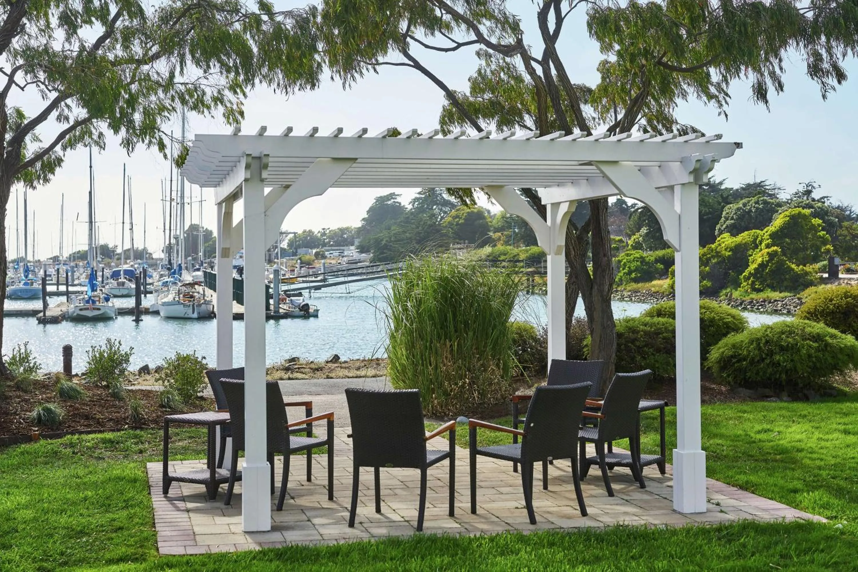 Patio in DoubleTree by Hilton Hotel Berkeley Marina