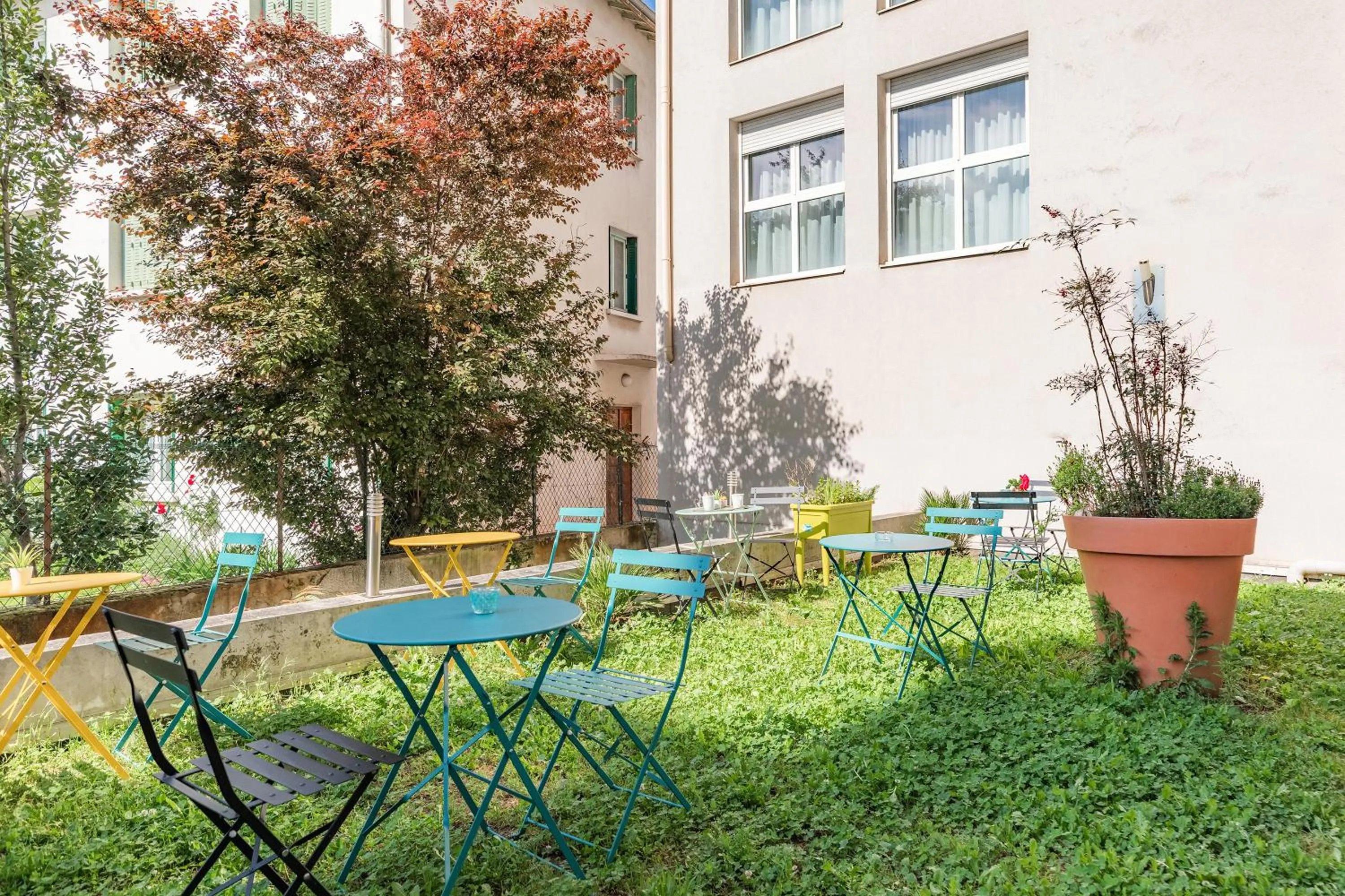 Patio in Appart'City Classic Lyon Villeurbanne