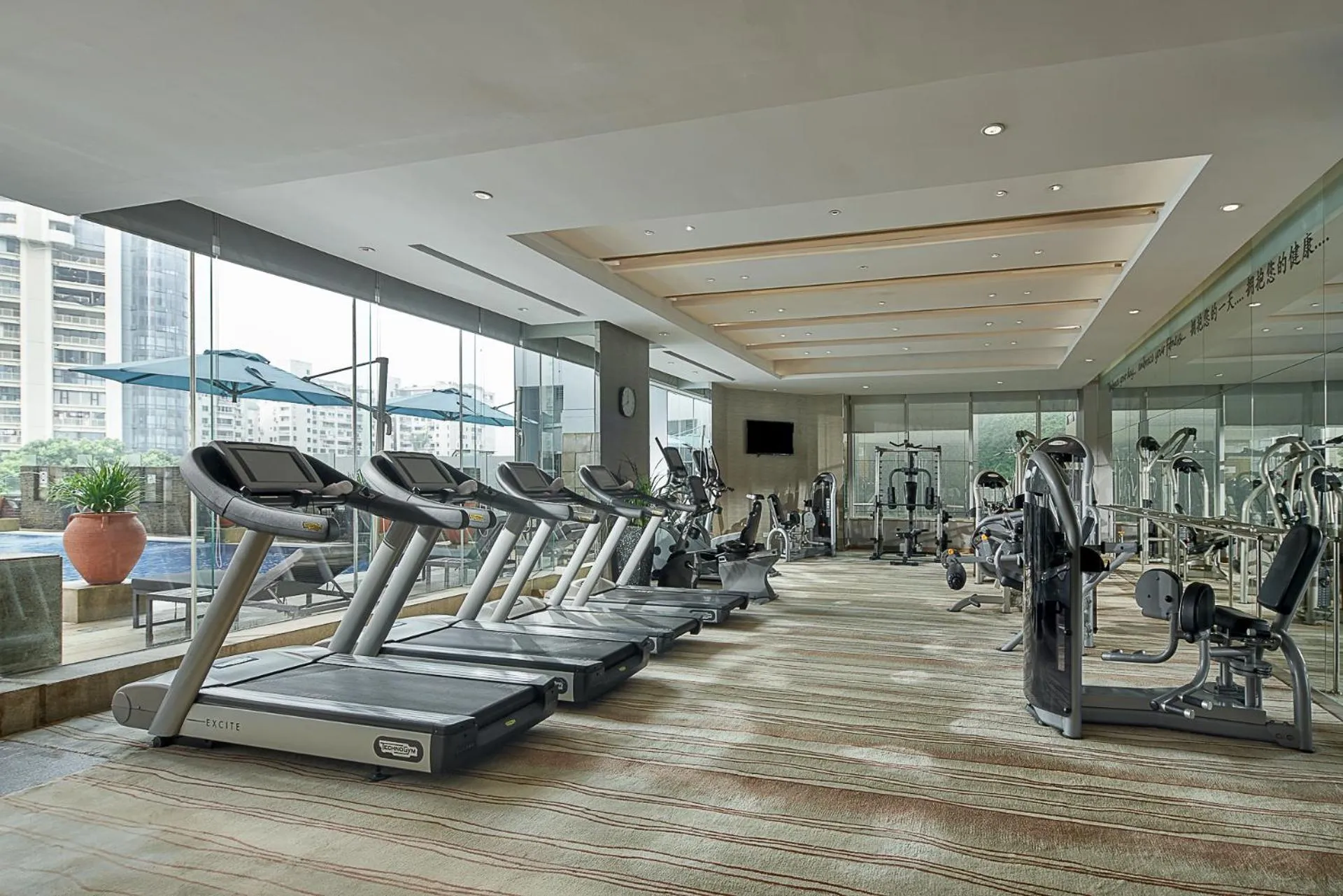 Fitness centre/facilities in Pan Pacific Xiamen