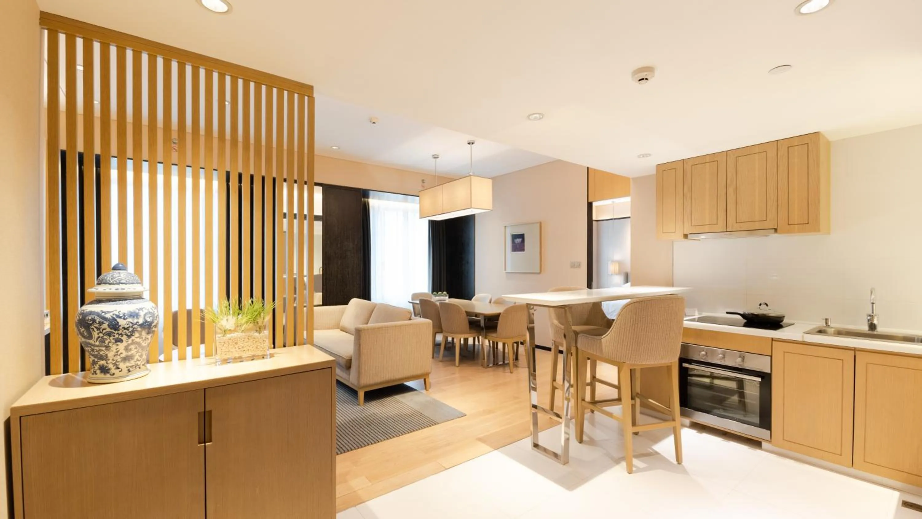 Dining area in Pan Pacific Xiamen