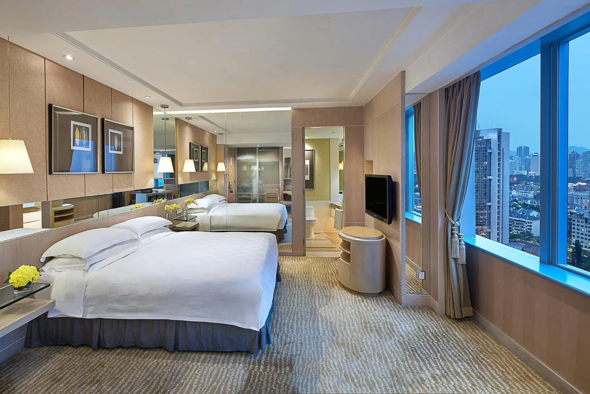 Decorative detail, Bed in Pan Pacific Xiamen