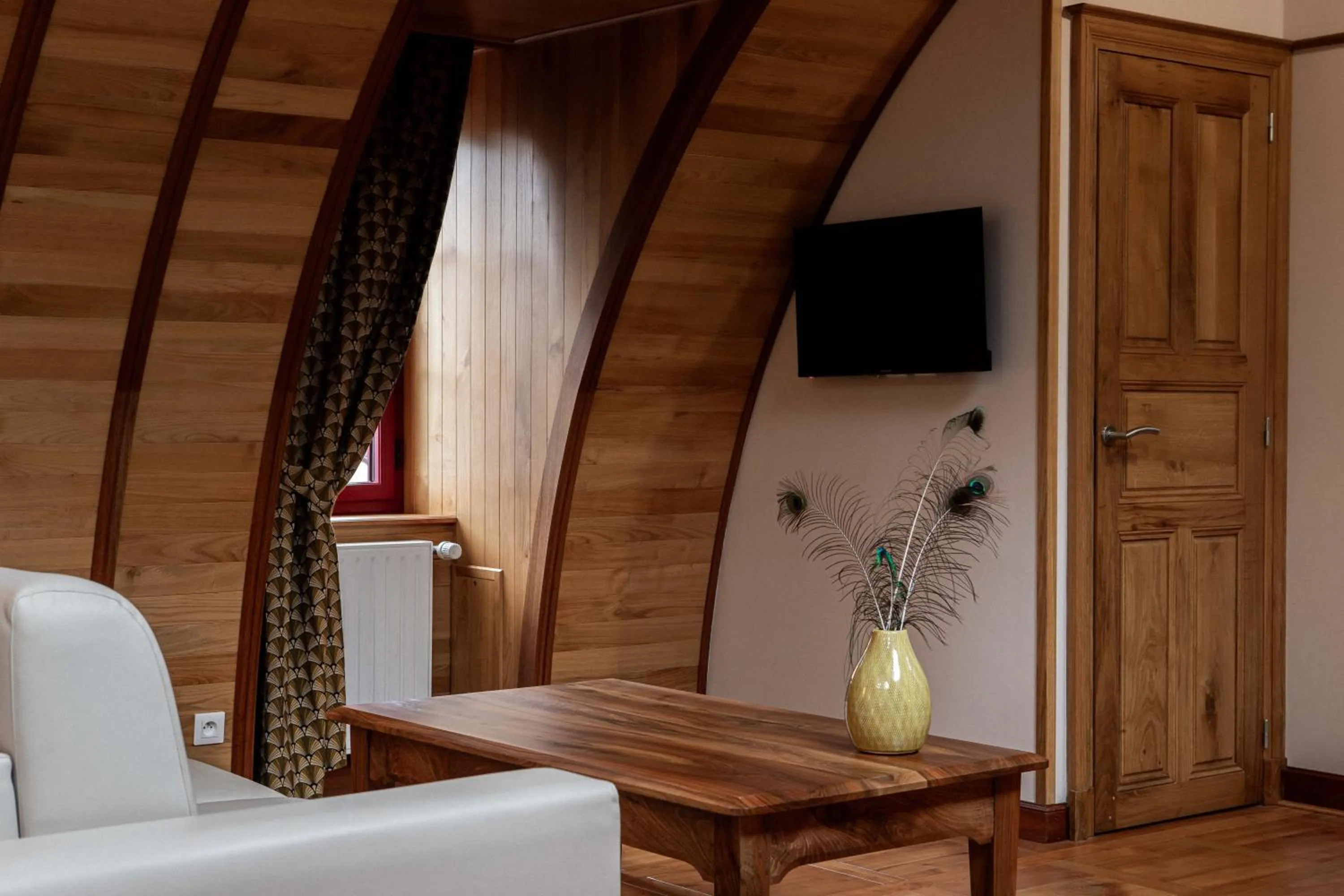 Living room in Logis Hotel La Diligence