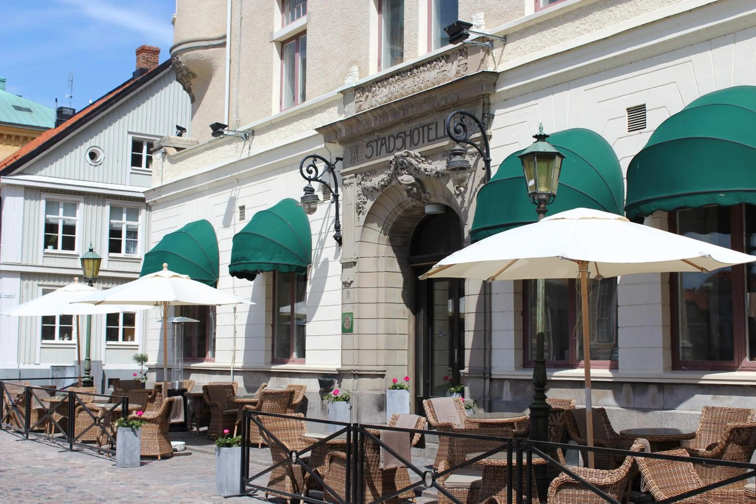 Patio in ProfilHotels Calmar Stadshotell