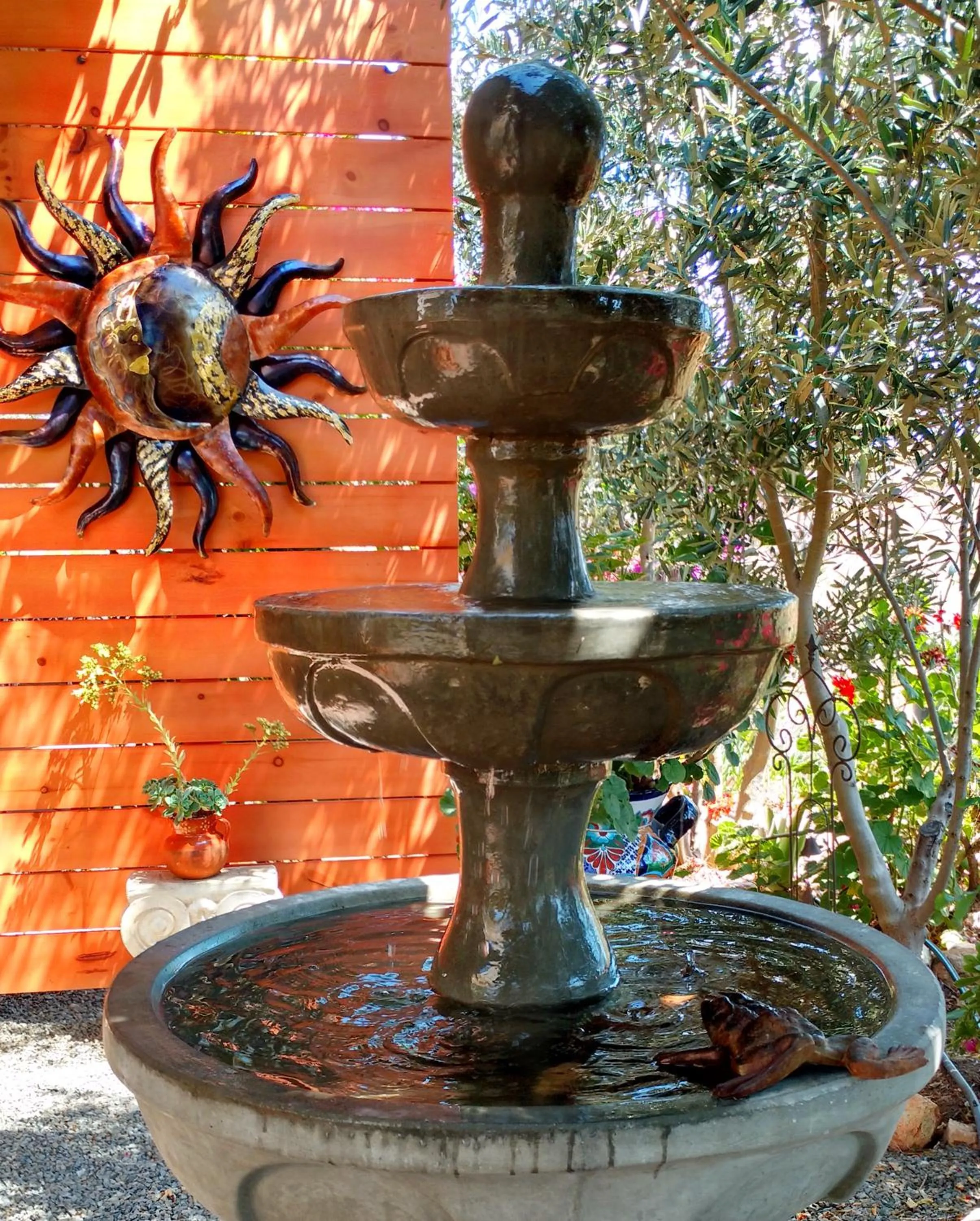 Garden view in Vinofilia Wine Country Inn