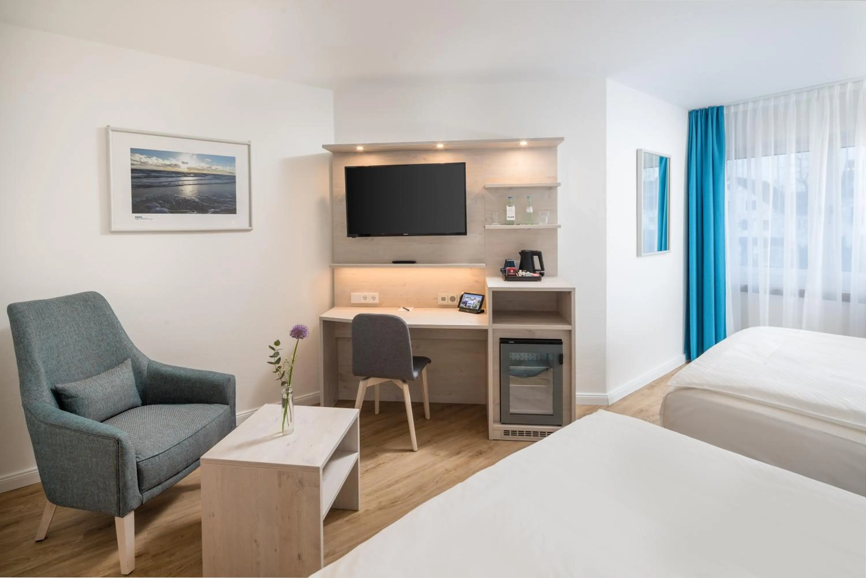 Bed in Stadthotel Eckernförde