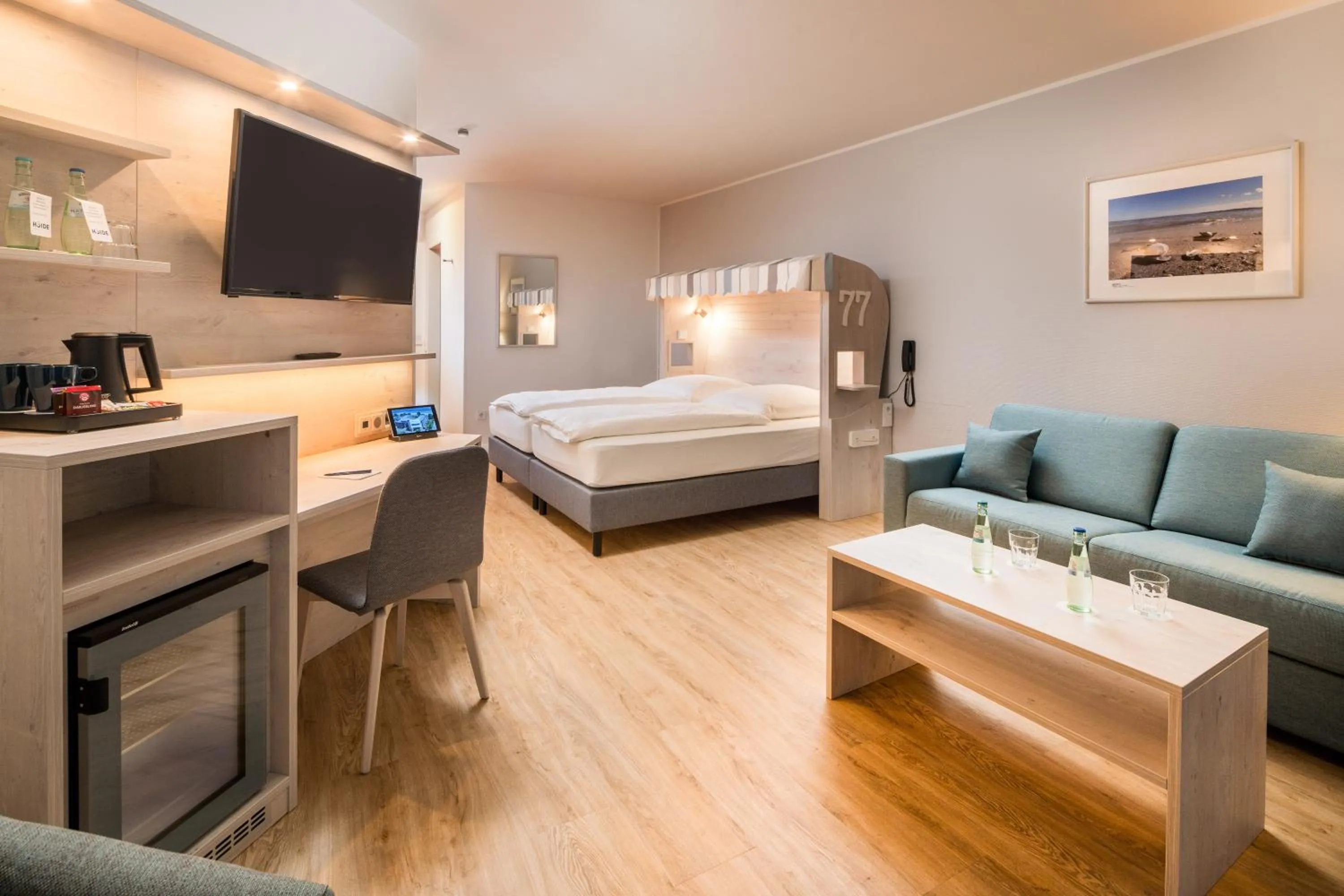 Photo of the whole room, Bed in Stadthotel Eckernförde