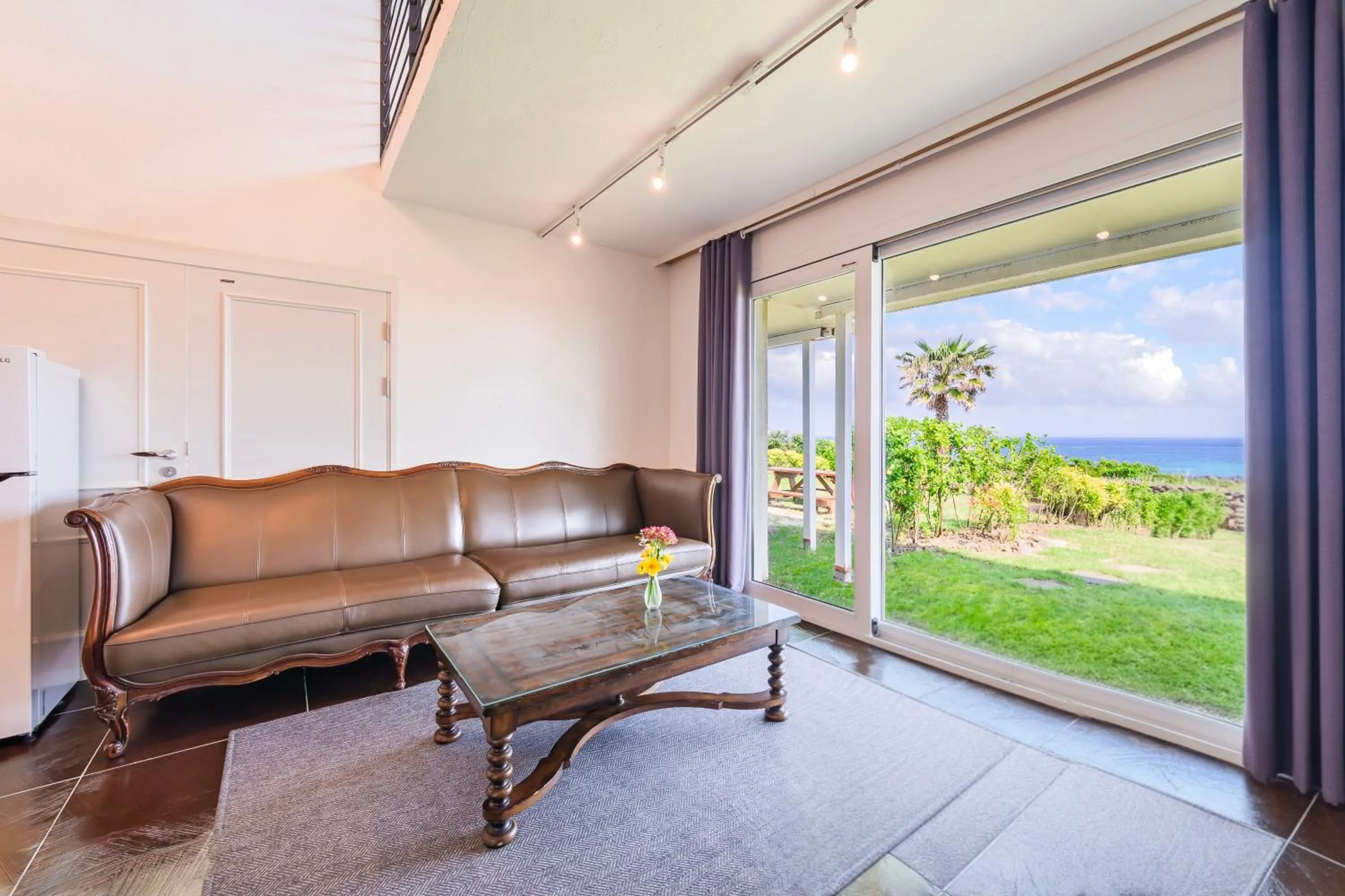 Living room in Jeju Turning point Pension