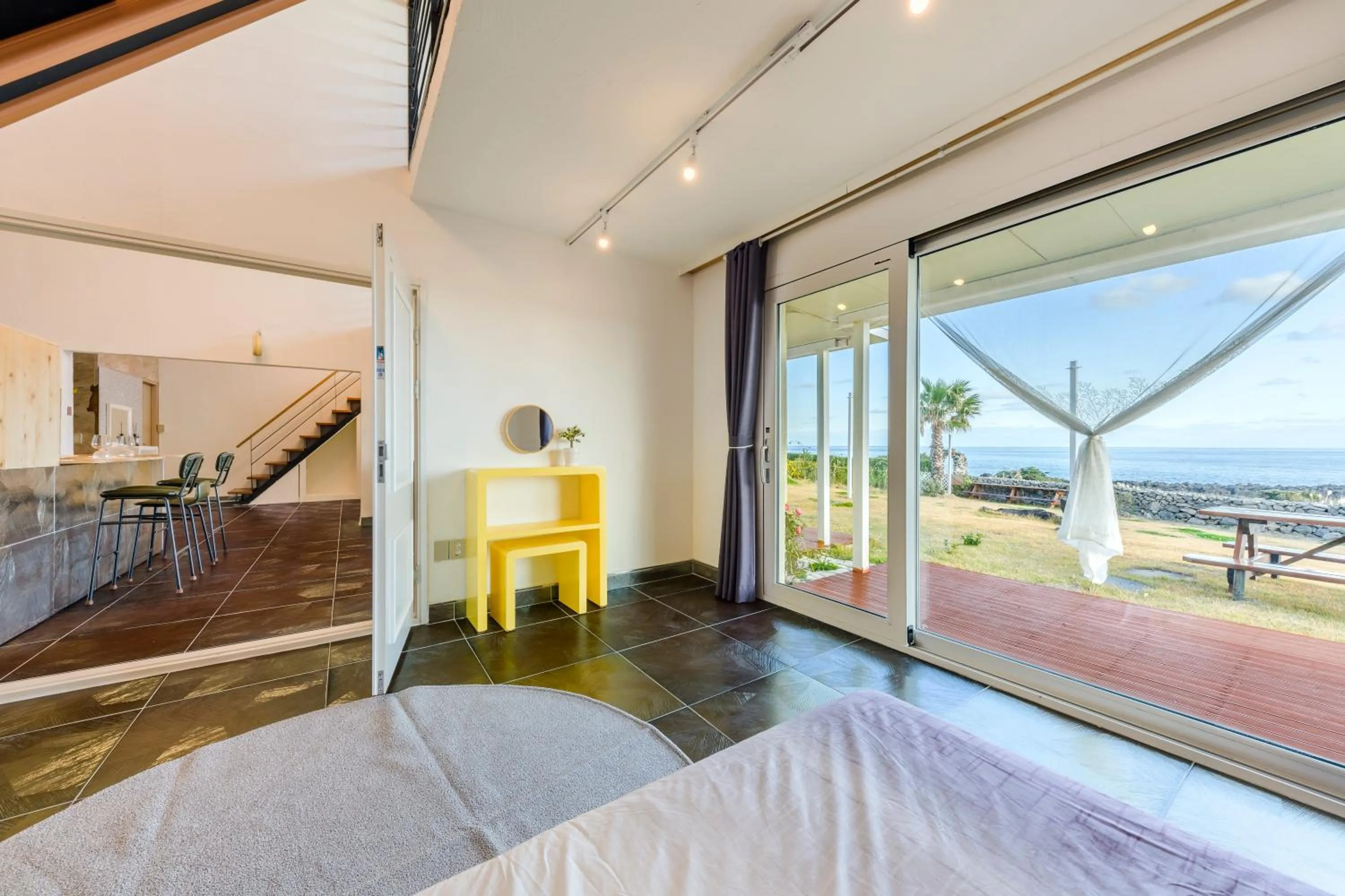 Balcony/Terrace in Jeju Turning point Pension