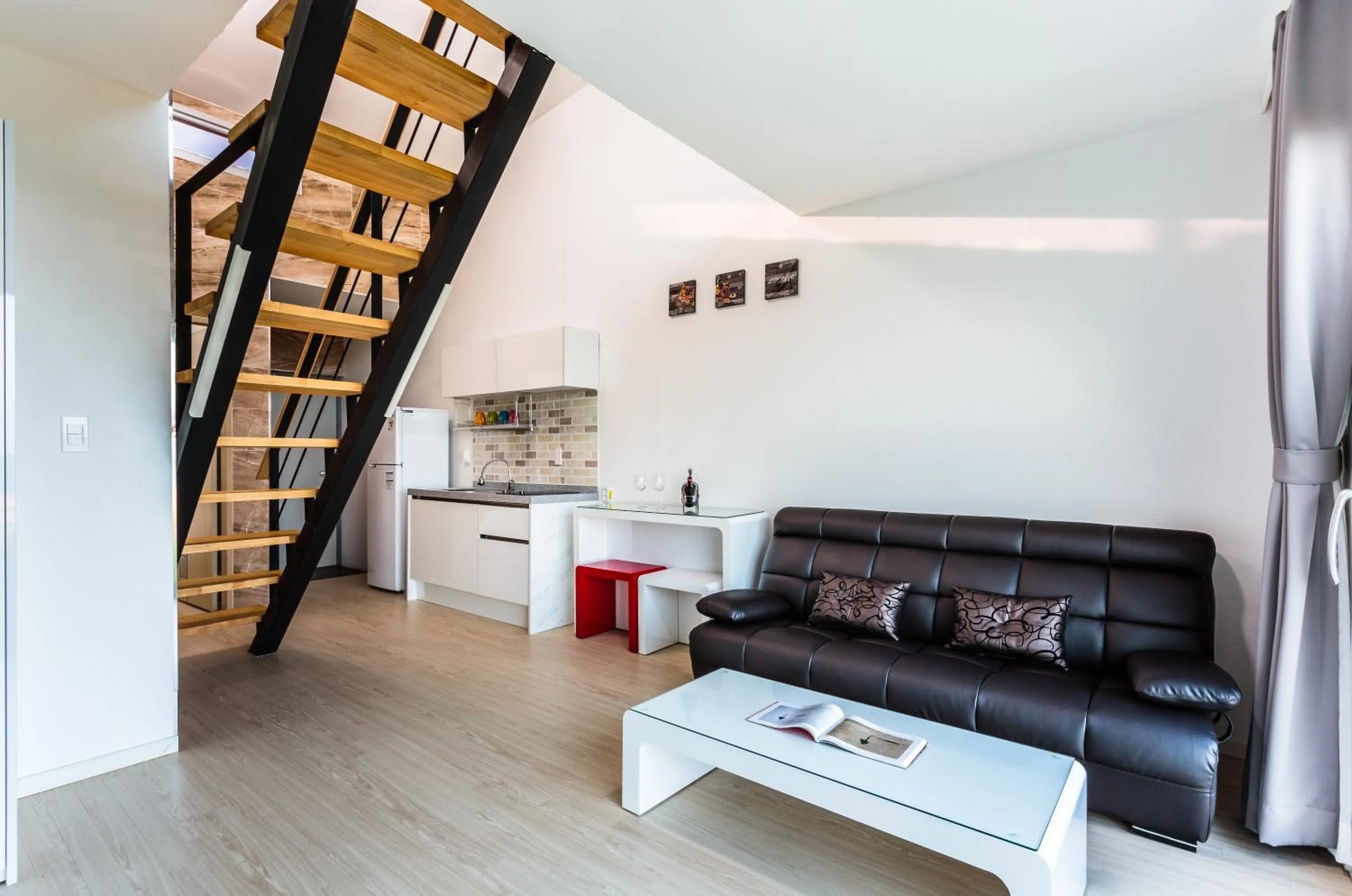 Living room in Jeju Turning point Pension