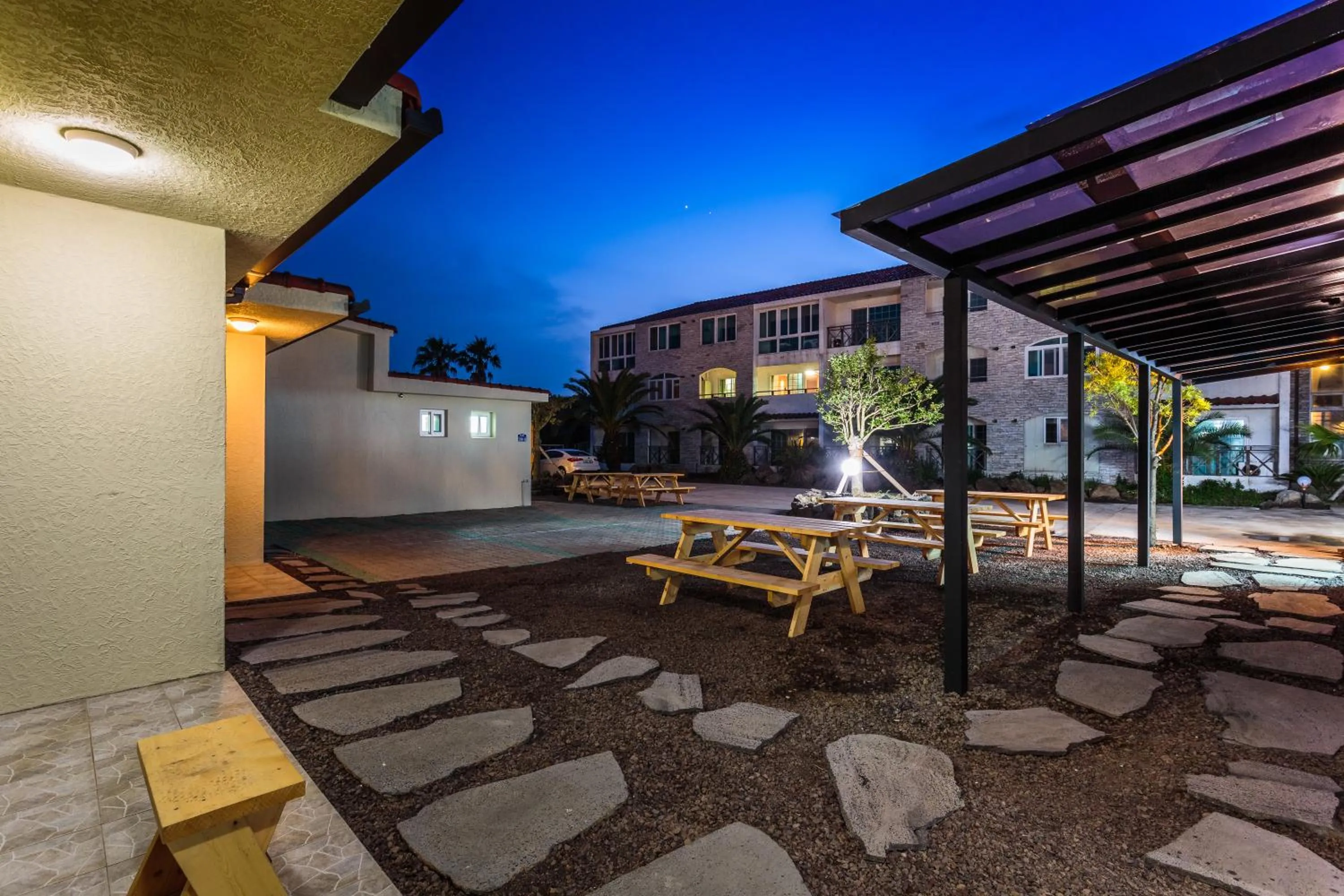 BBQ facilities in Jeju Turning point Pension