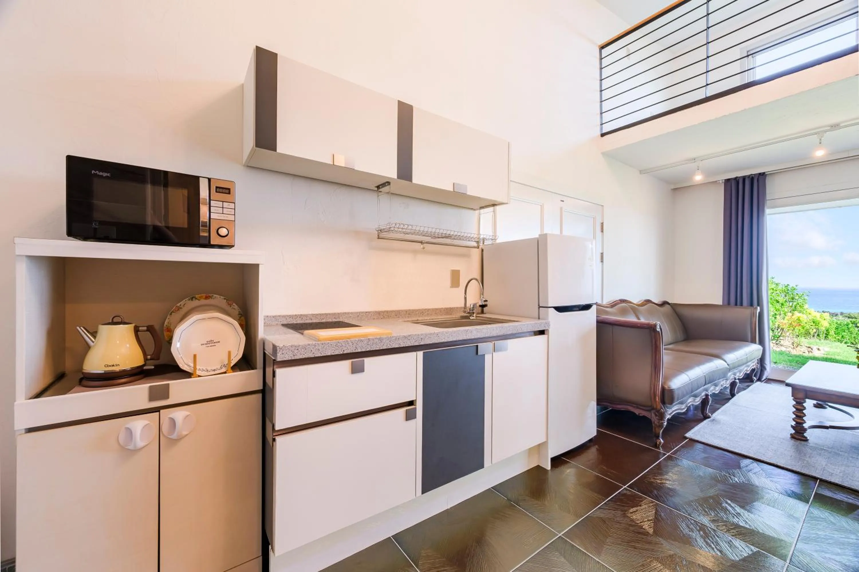 Kitchen or kitchenette in Jeju Turning point Pension