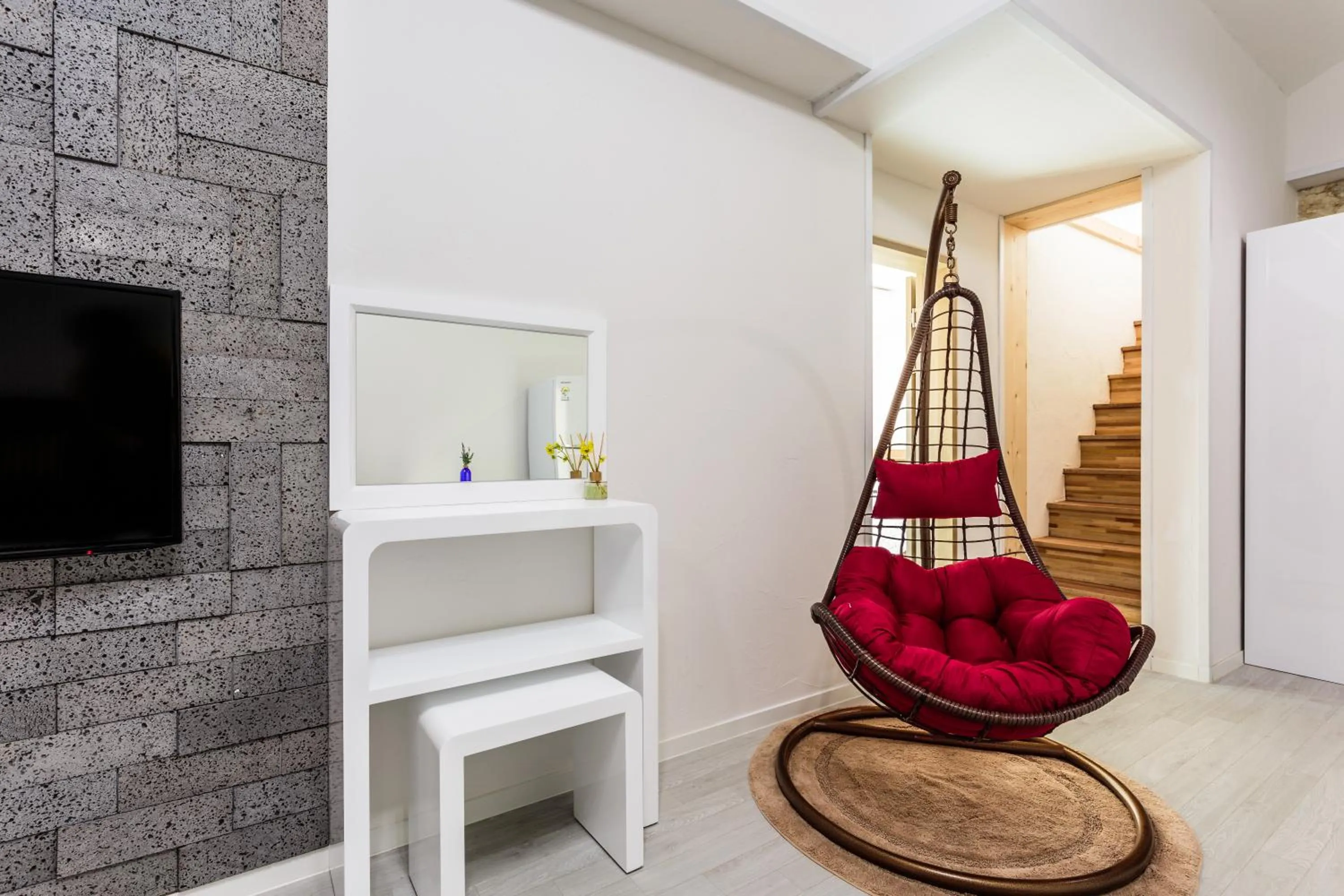 Living room in Jeju Turning point Pension