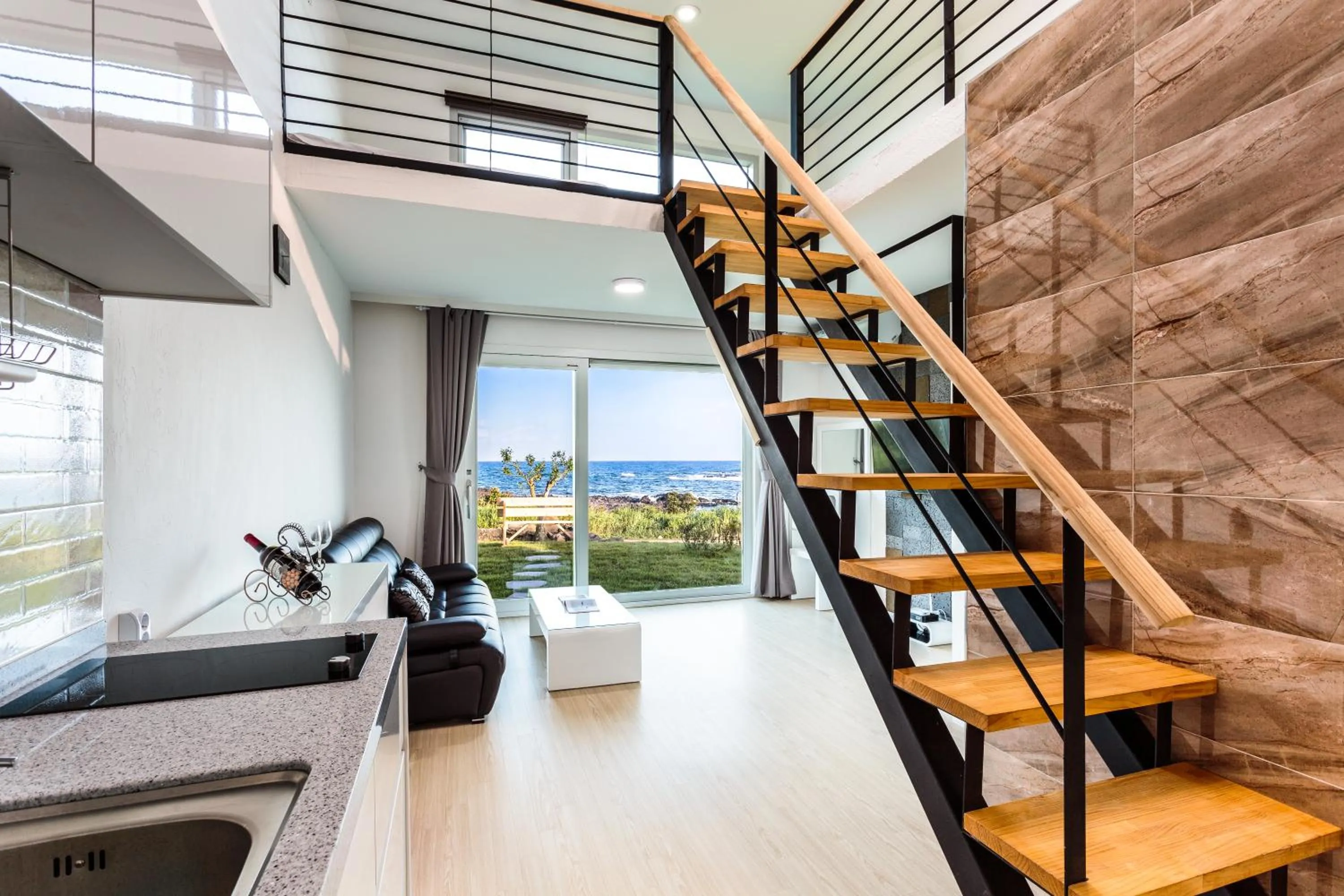 Living room in Jeju Turning point Pension