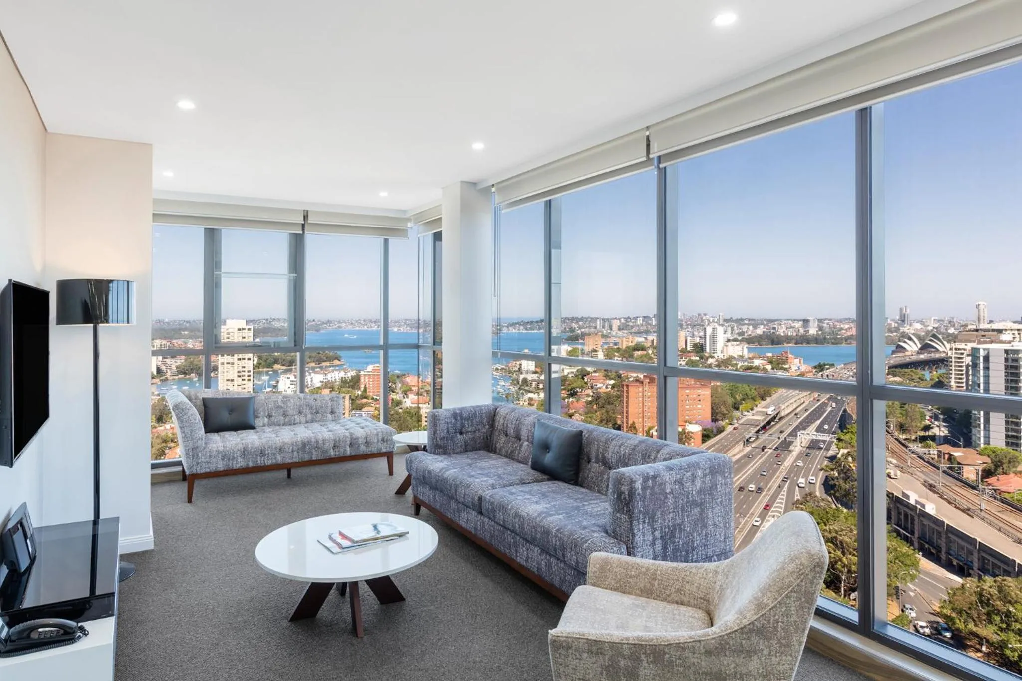 Living room in Meriton Suites North Sydney