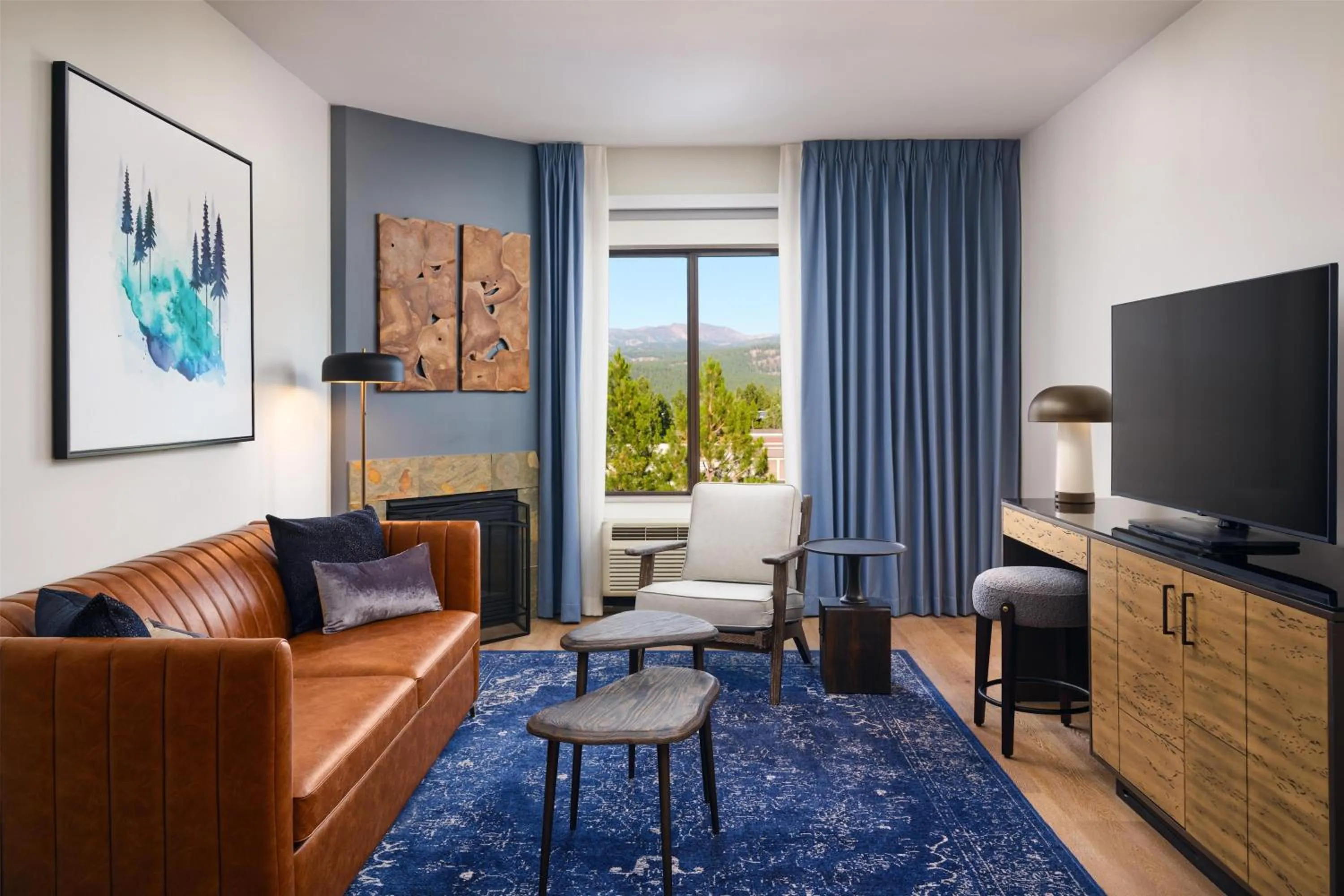 Living room in Martis Valley Lodge, Tapestry Collection by Hilton