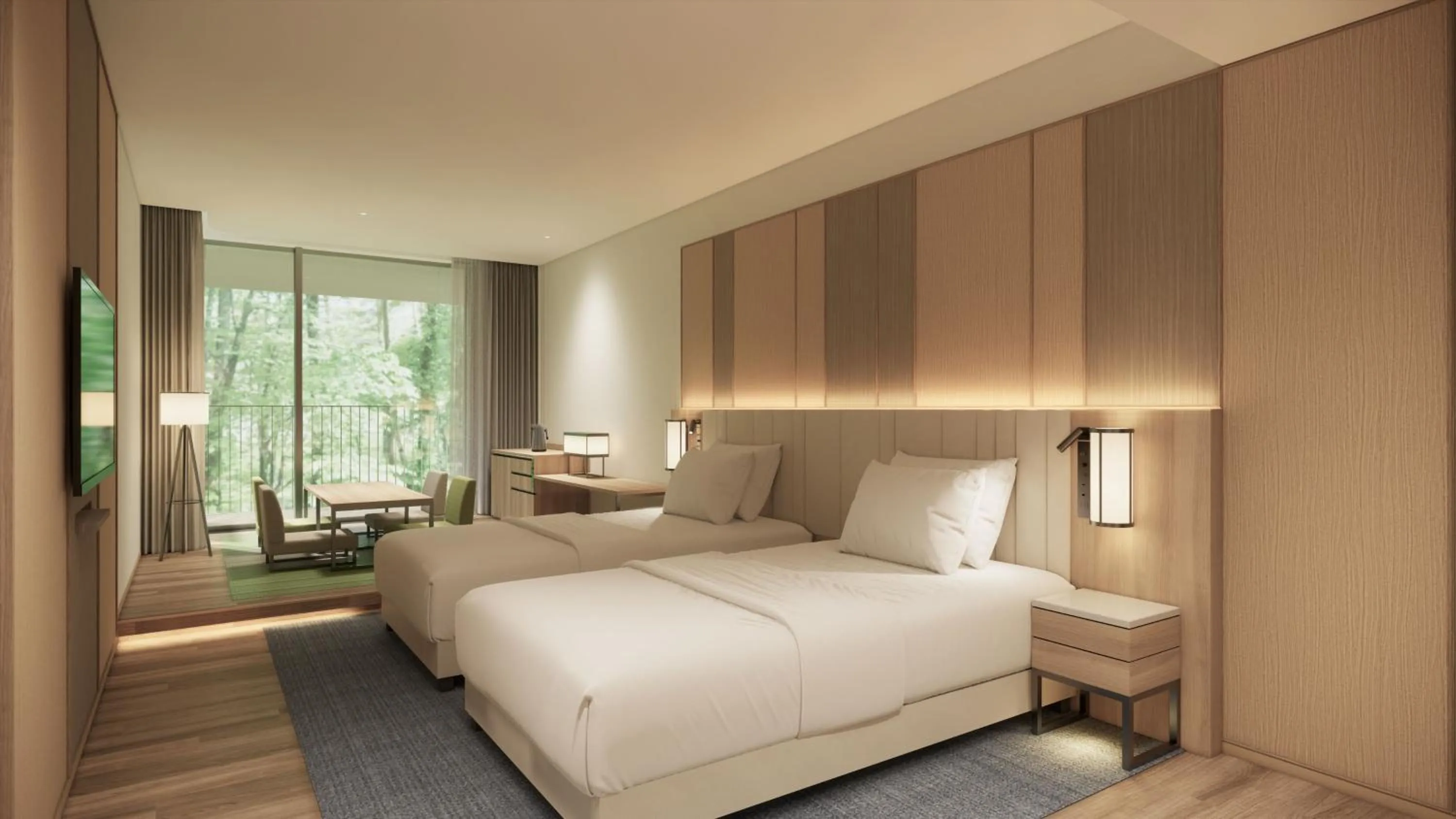 Bedroom, Bed in Holiday Inn Resort Shinano-Omachi Kuroyon, an IHG Hotel