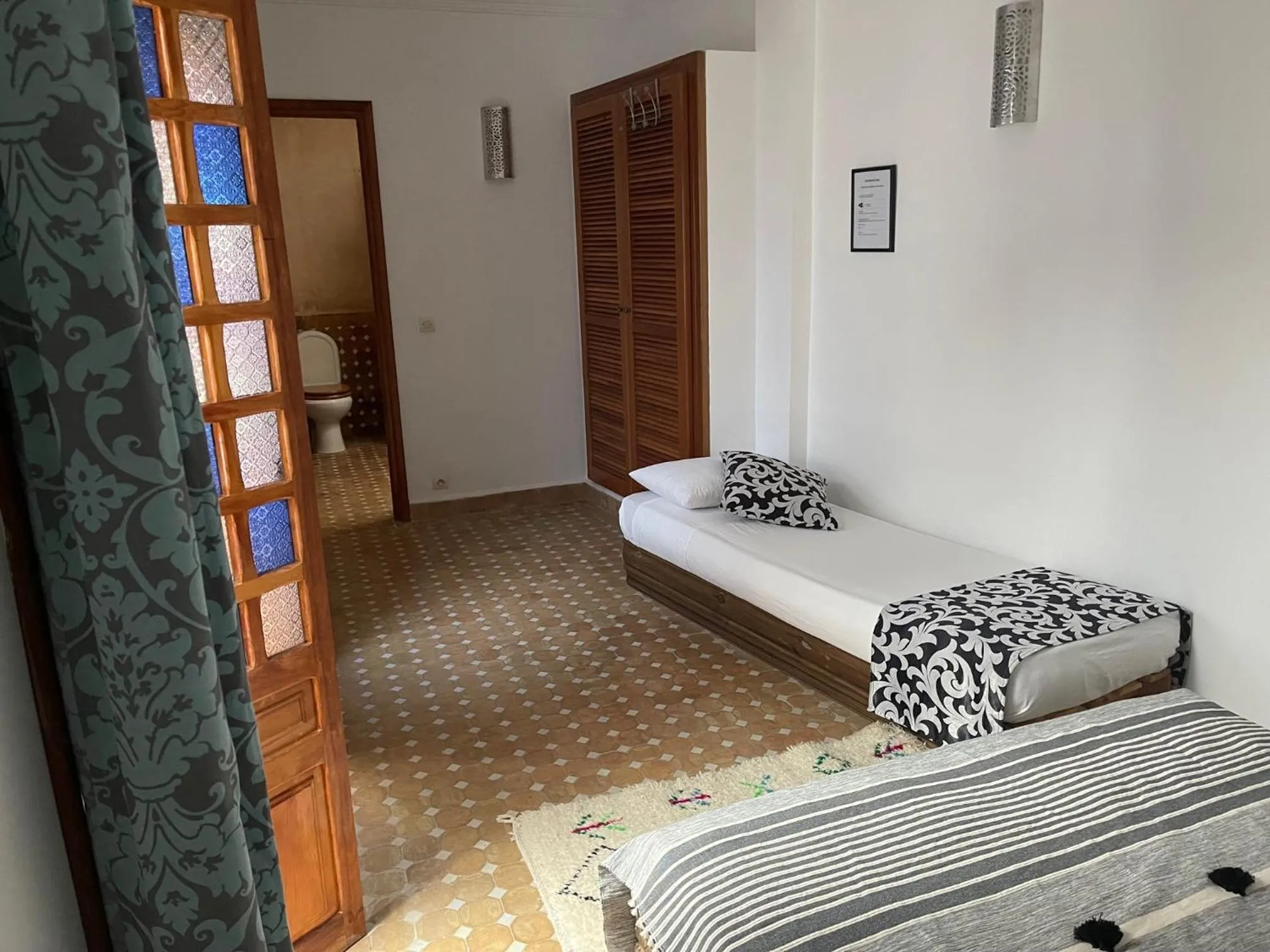 Bedroom, Bed in Riad Aicha