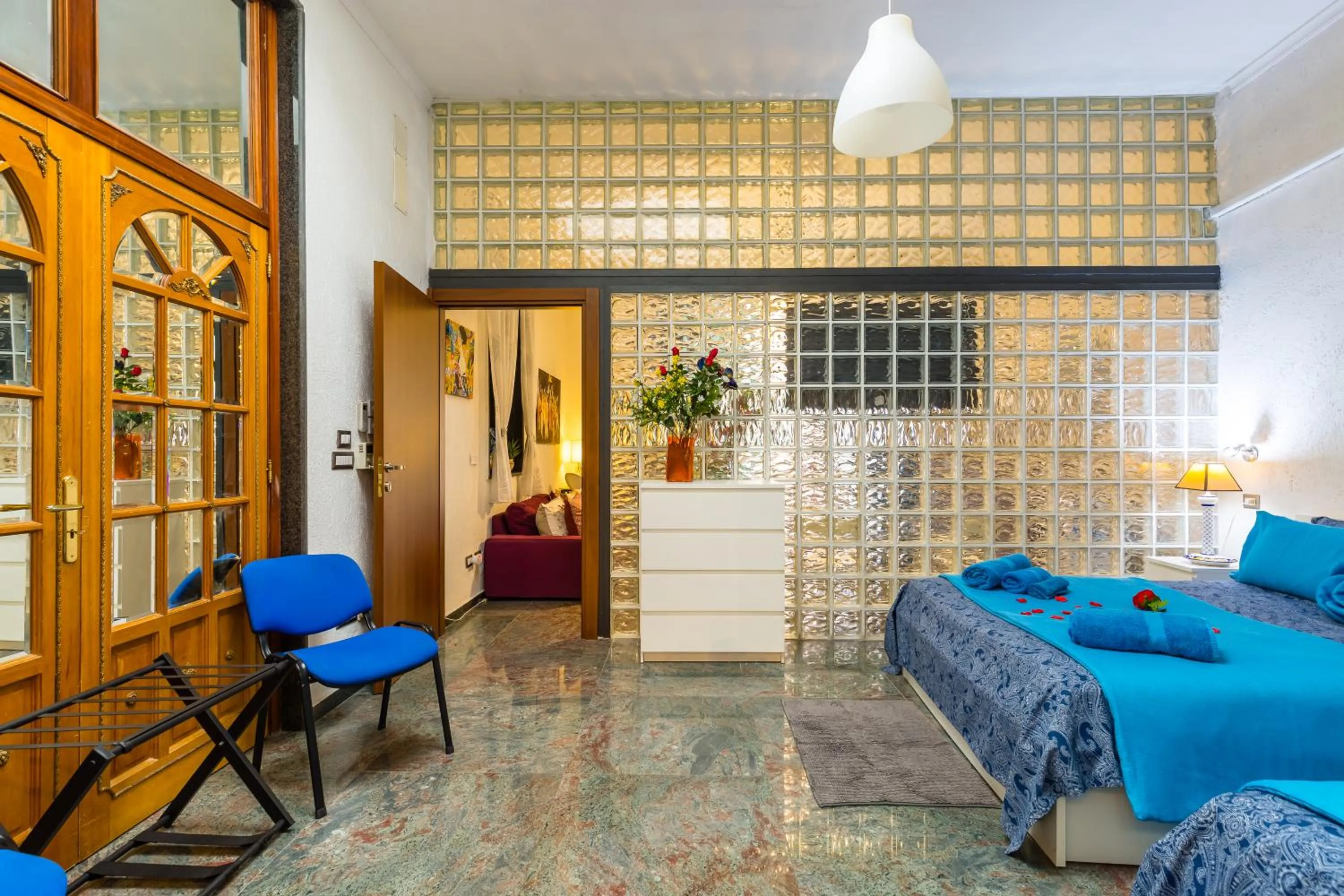 Bed in Museo Filangieri Suite