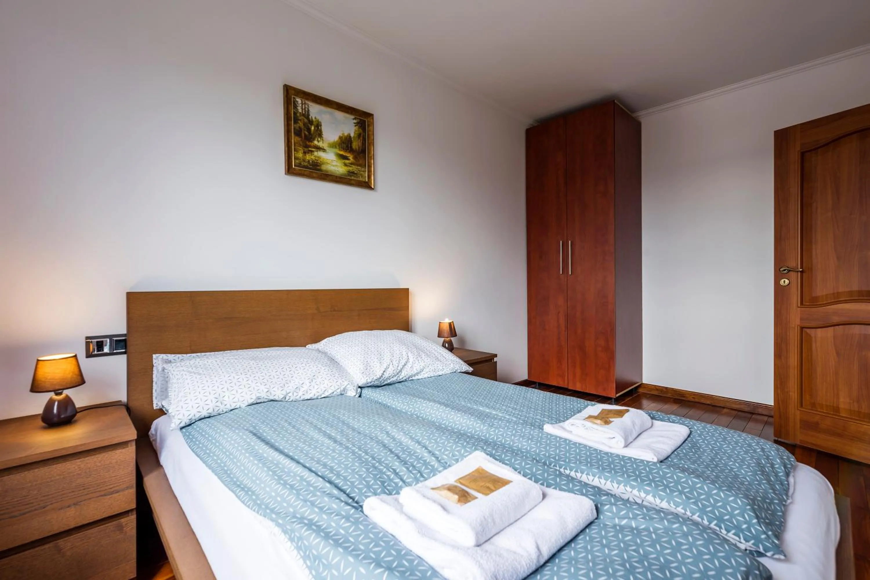 Bed in Mala Italia Apartments