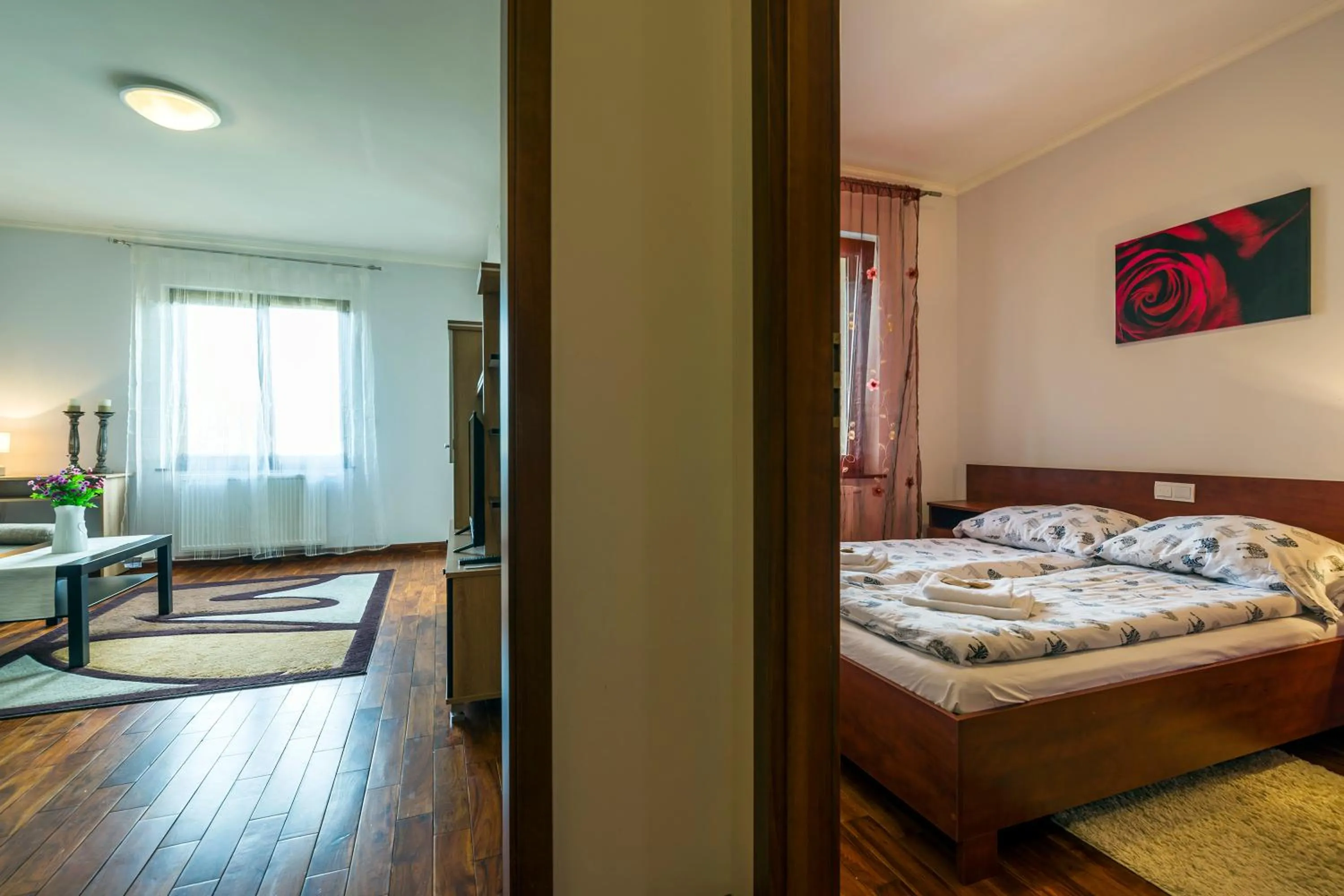 Bathroom, Bed in Mala Italia Apartments