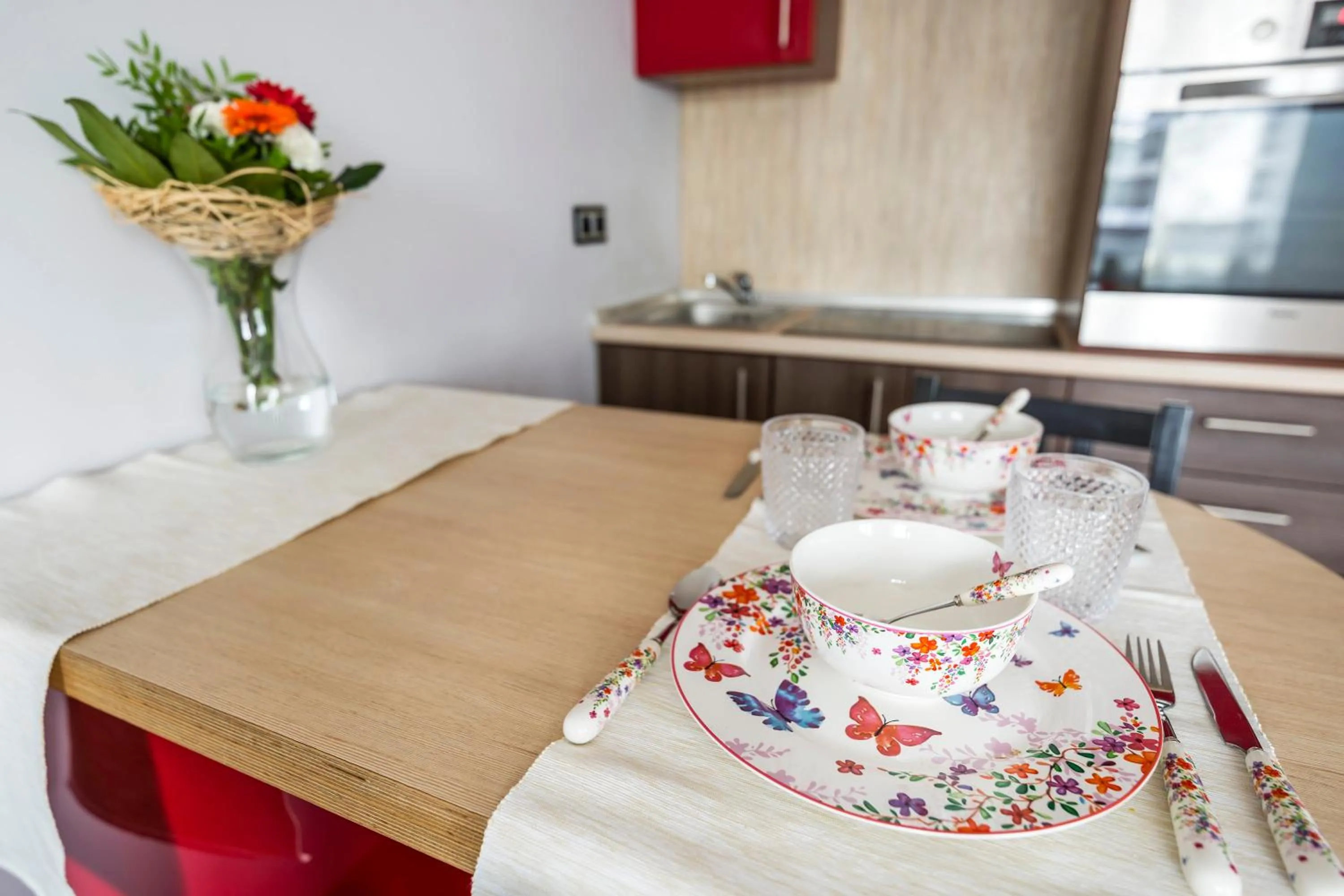 Kitchen or kitchenette in Mala Italia Apartments