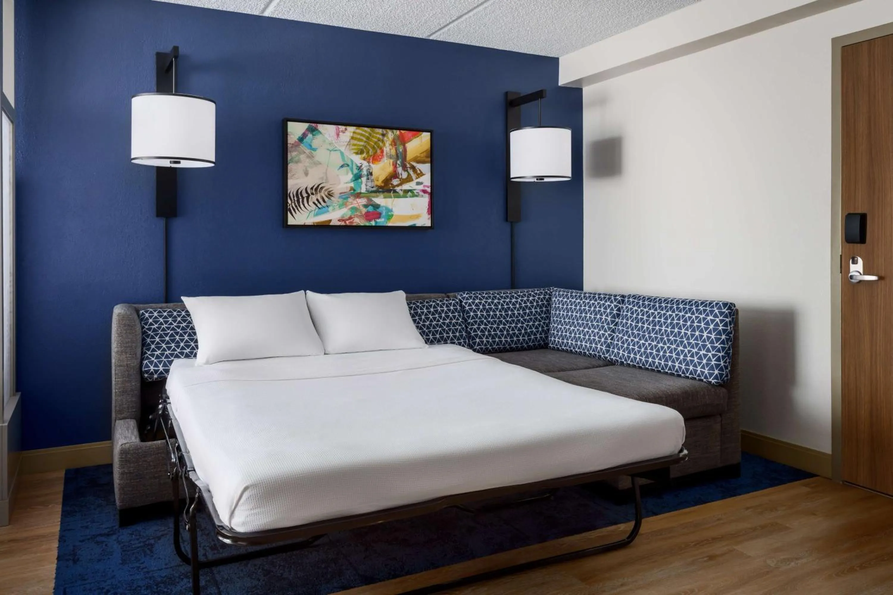 Bedroom, Bed in Hyatt Place across from Universal Orlando Resort