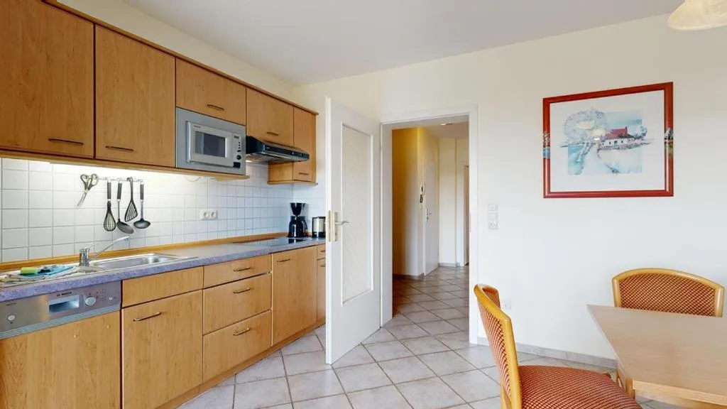 Kitchen or kitchenette in Appartementhaus Binzer Sterne