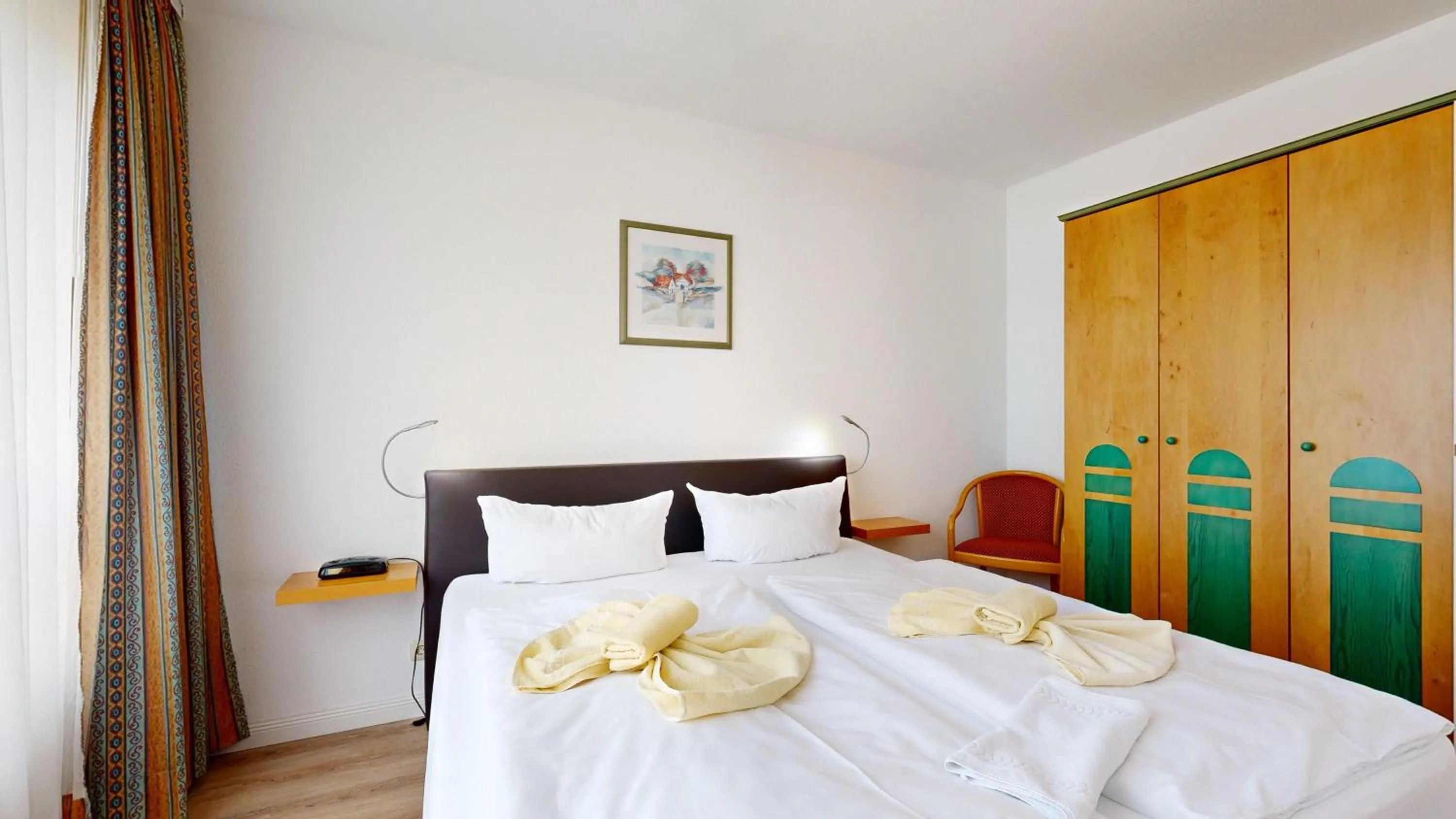 Bedroom, Bed in Appartementhaus Binzer Sterne