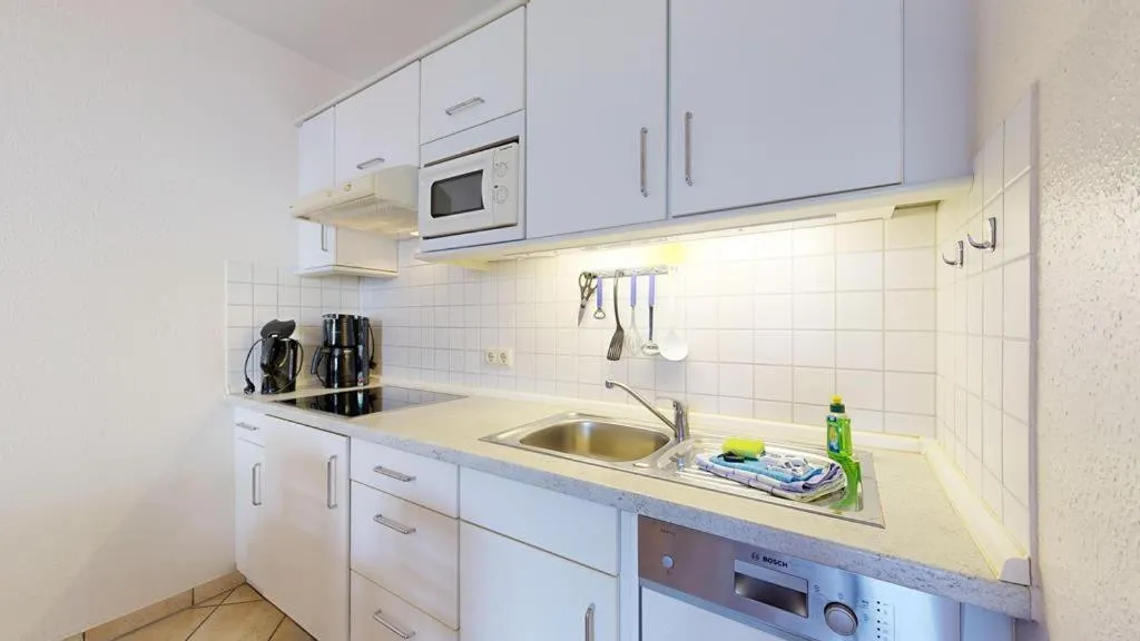 Kitchen or kitchenette in Appartementhaus Binzer Sterne
