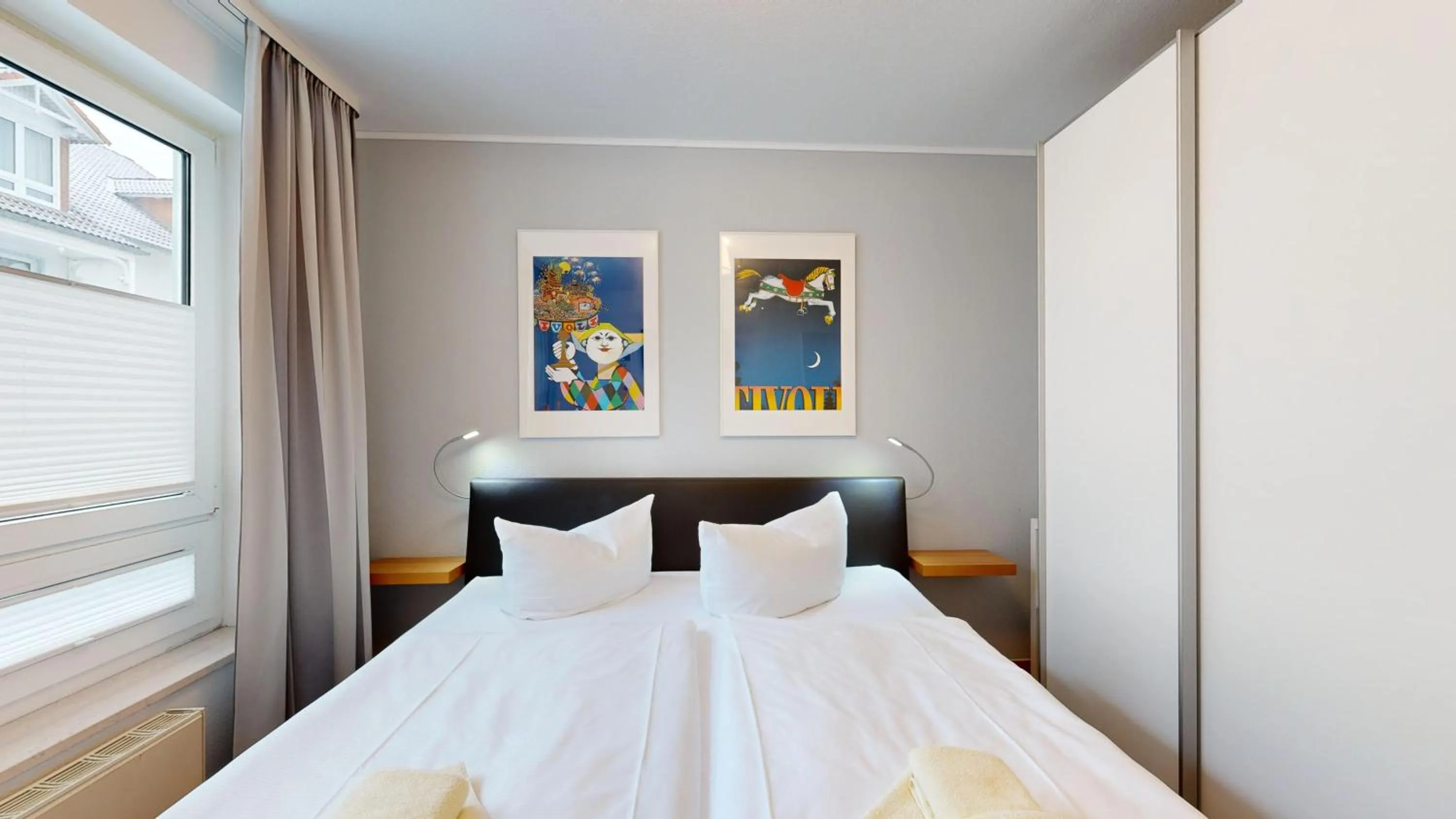 Bedroom, Bed in Appartementhaus Binzer Sterne