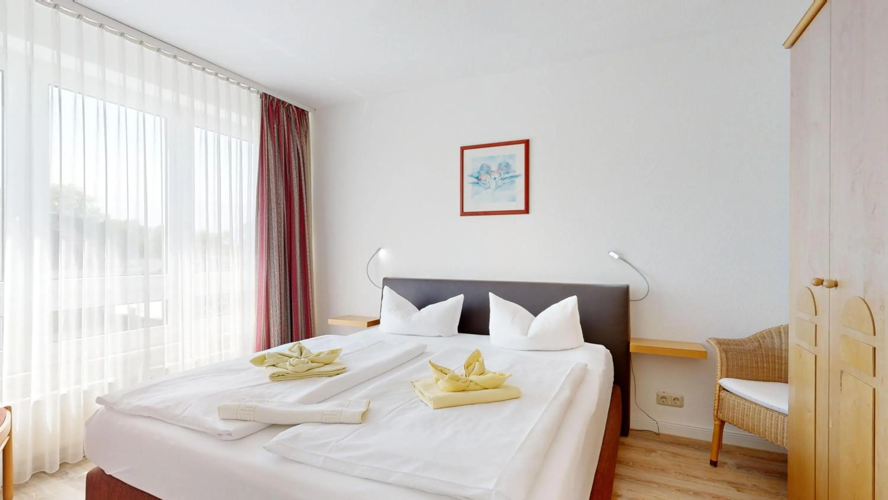 Bedroom, Bed in Appartementhaus Binzer Sterne