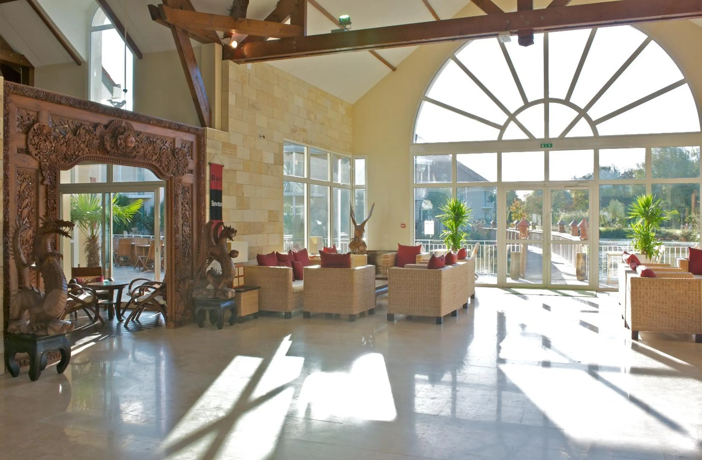 Lobby or reception in Les Jardins de Beauval