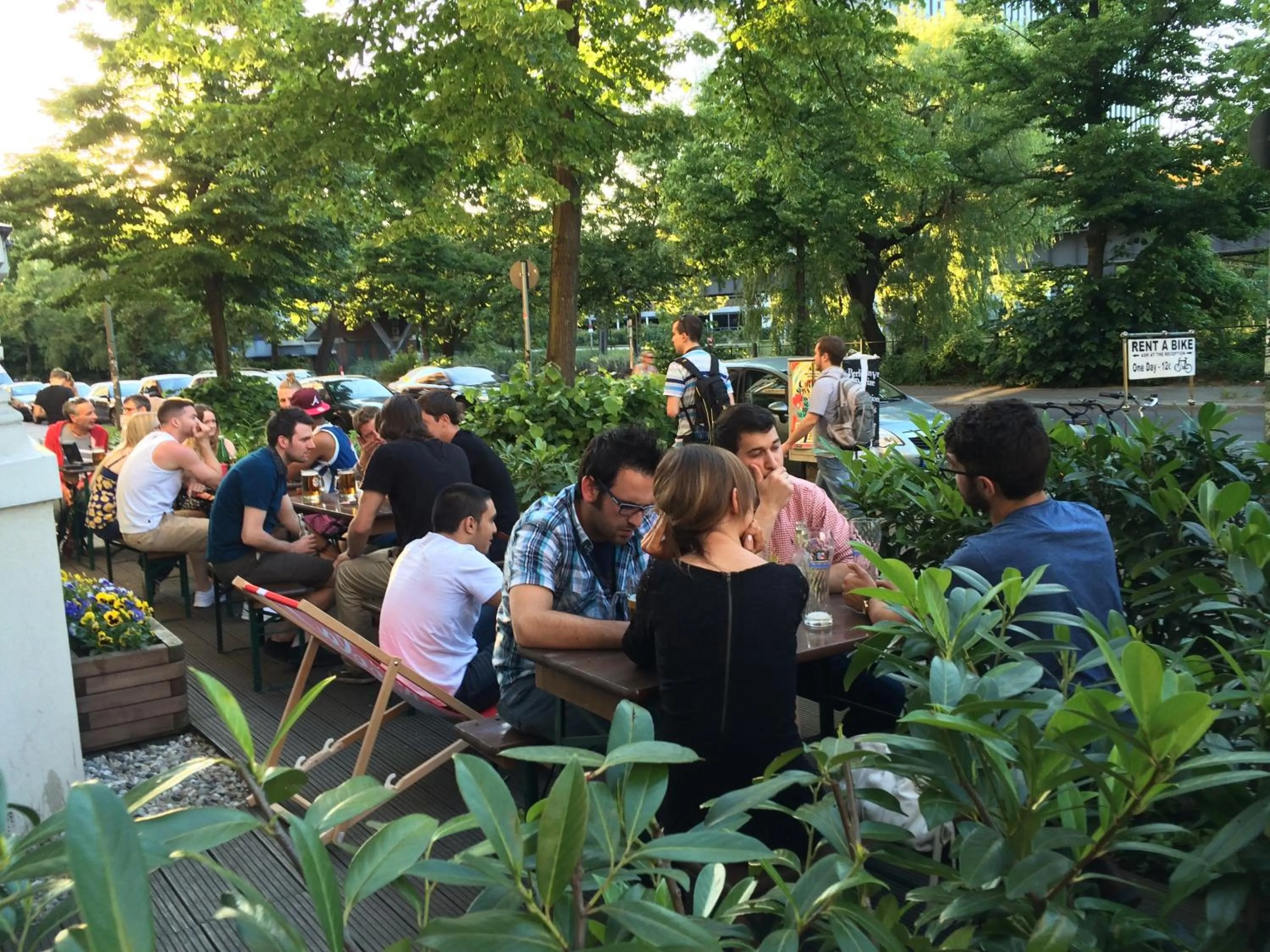 Balcony/Terrace in Grand Hostel Berlin Classic