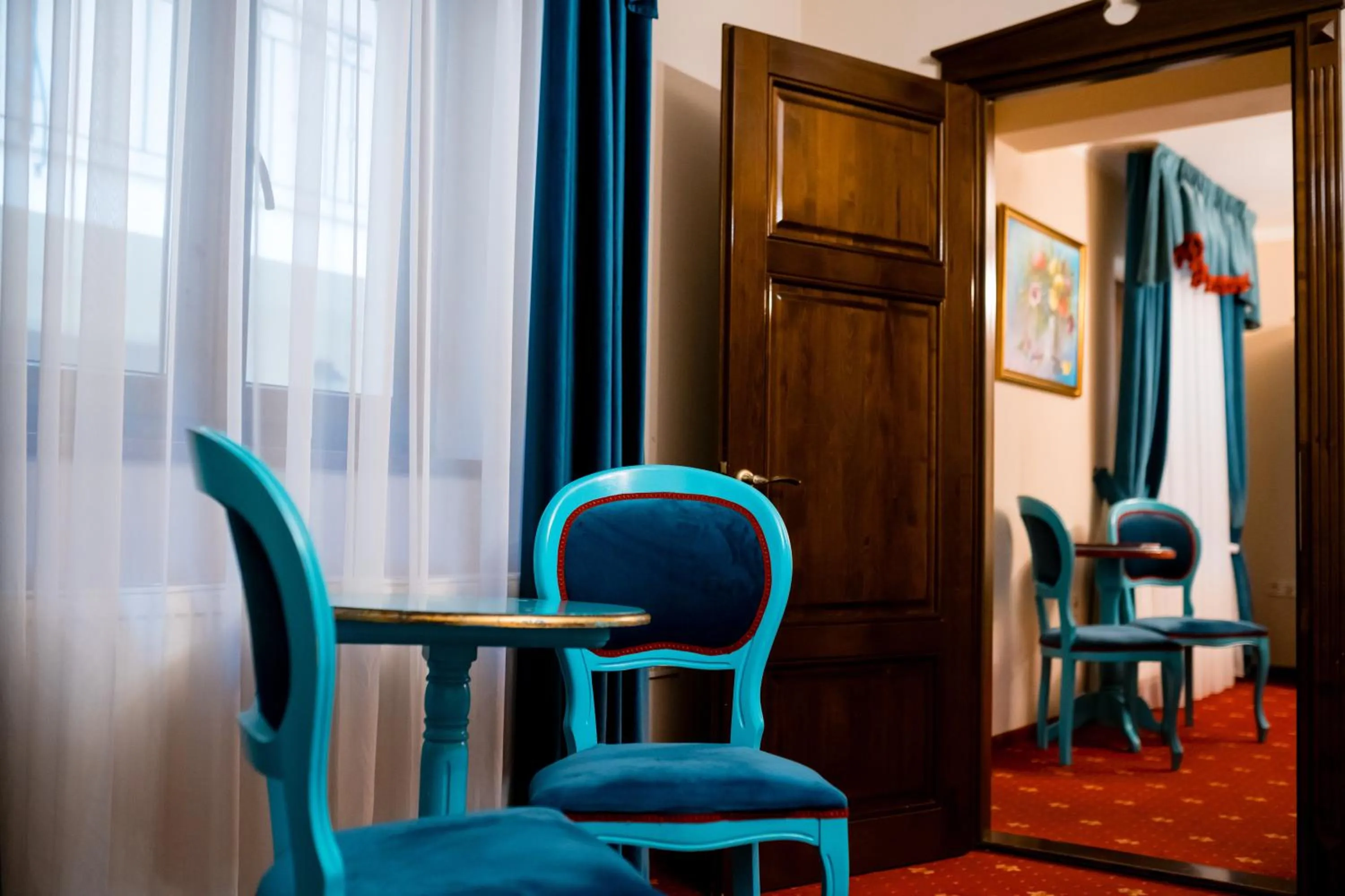 Seating area in Rosen Villa Sibiu