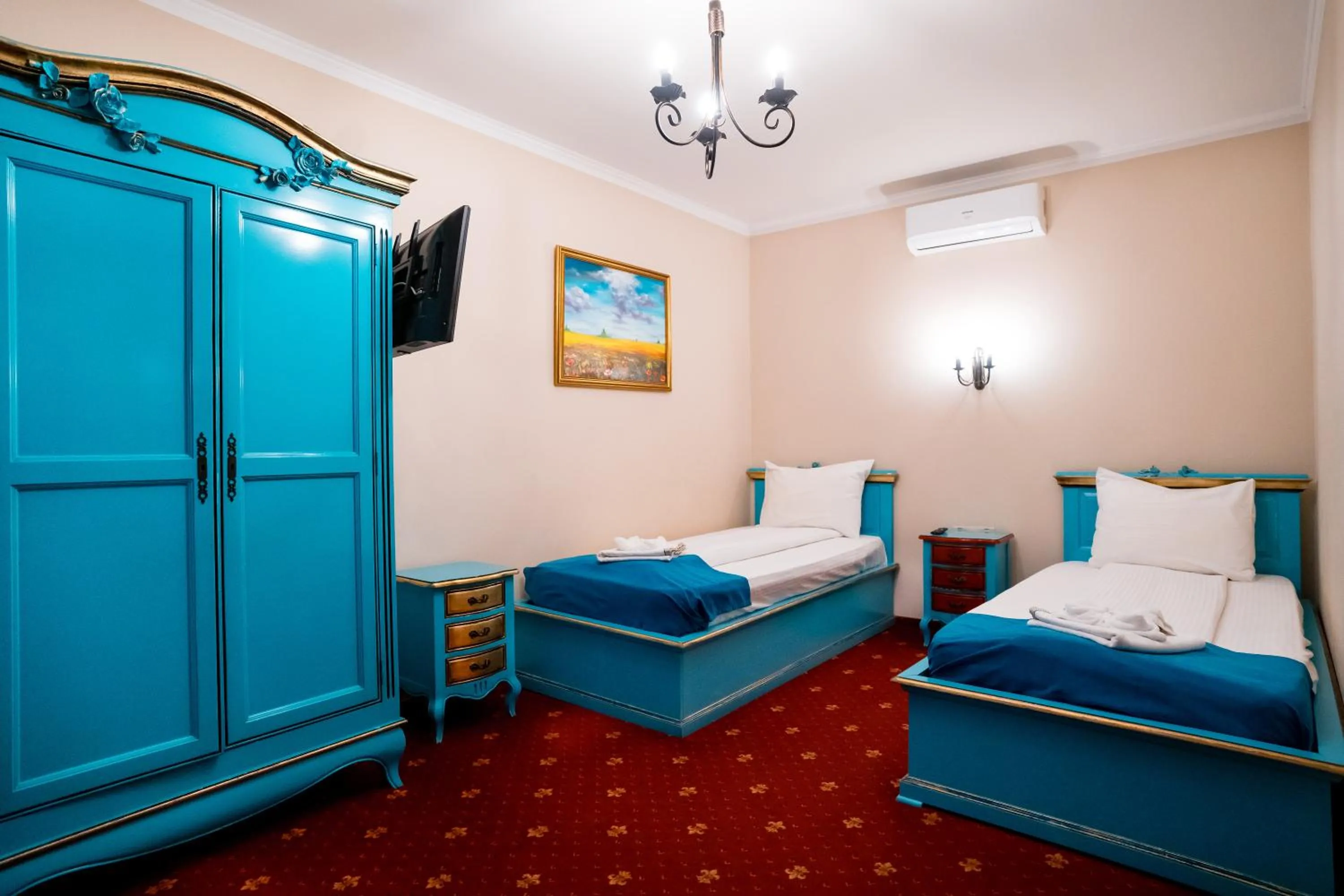 Bed in Rosen Villa Sibiu