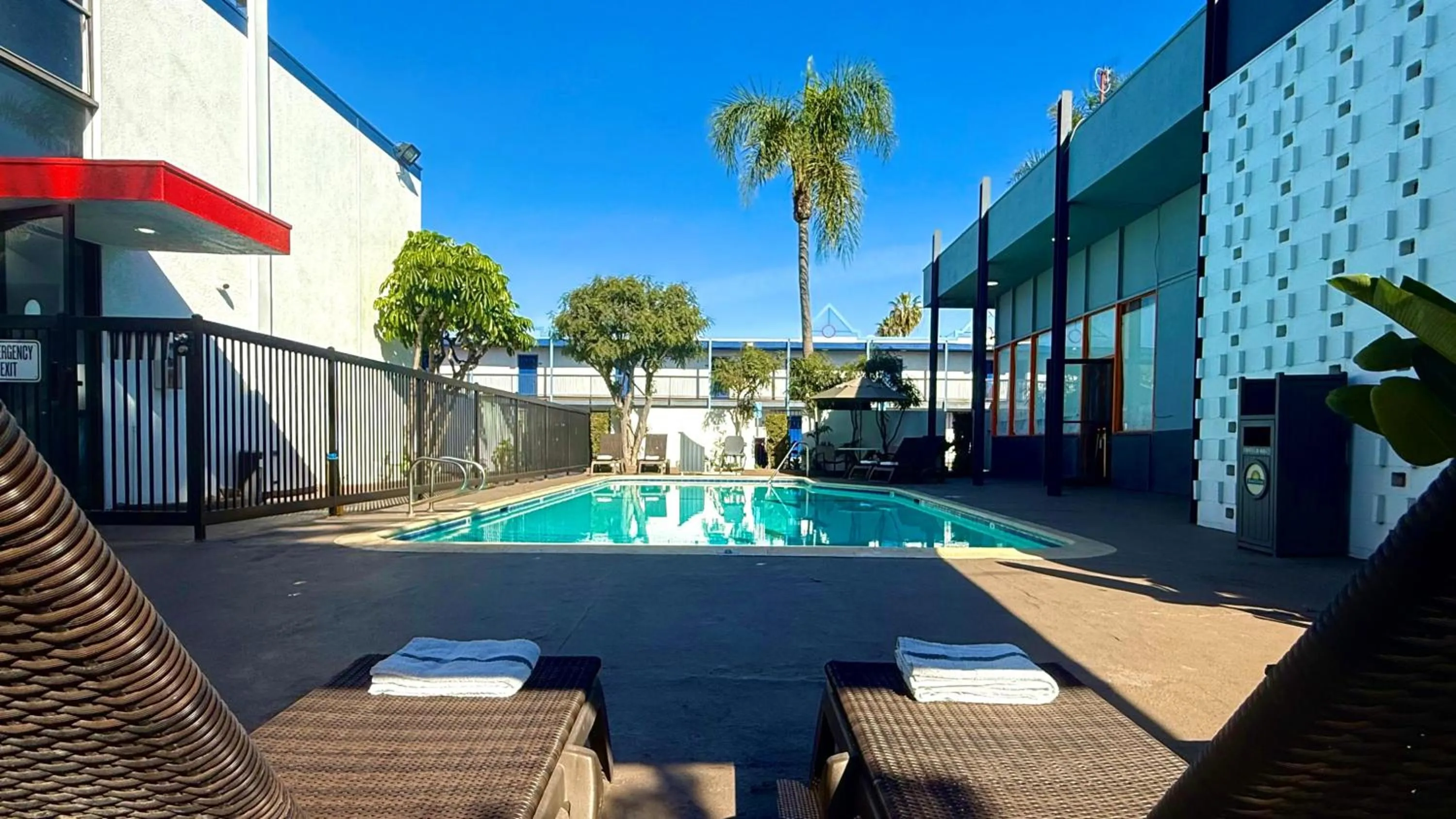 Swimming pool in Days Inn by Wyndham Los Angeles LAX Airport Stadium Area