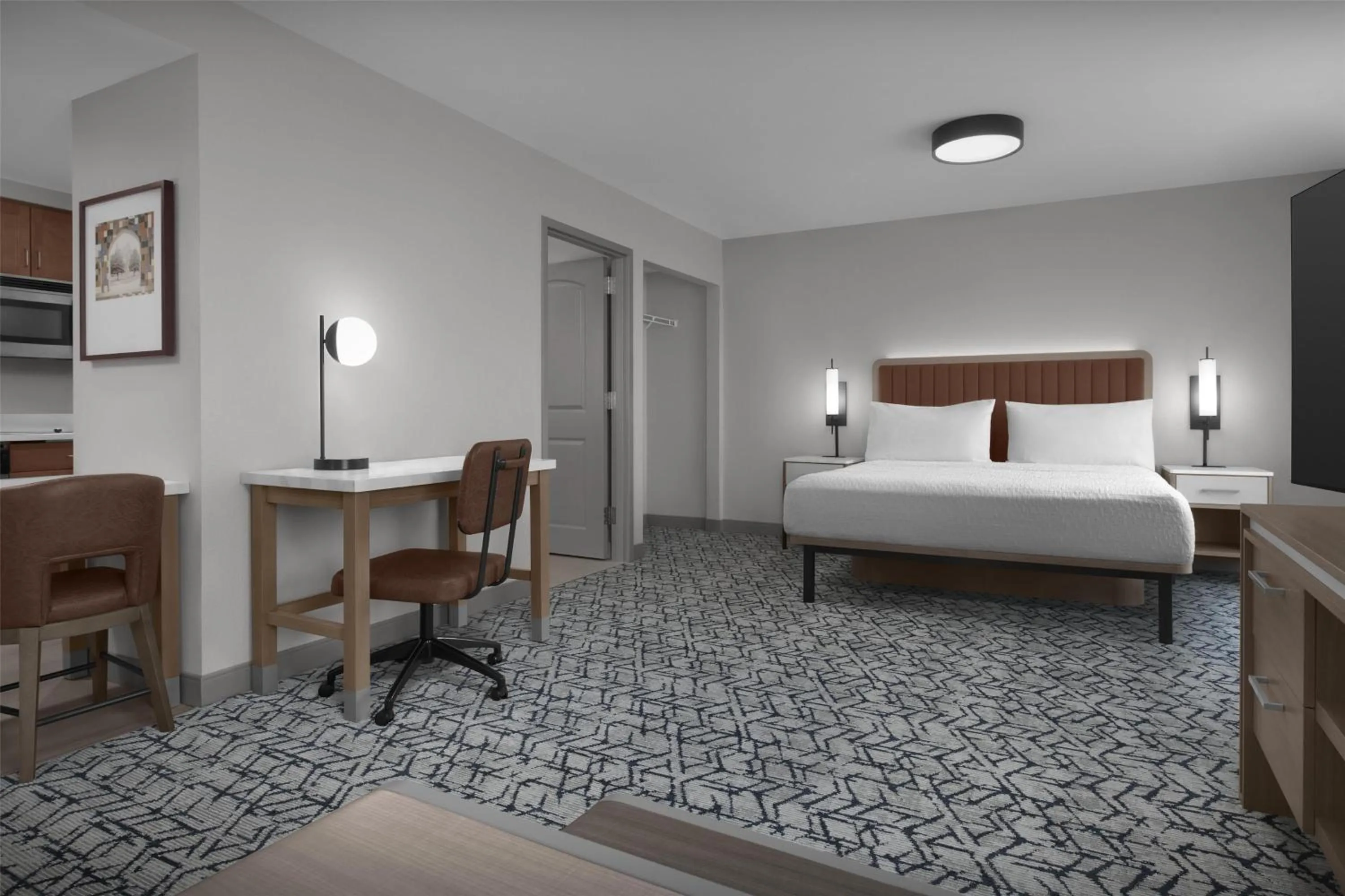 Bedroom, Bed in Homewood Suites by Hilton Princeton